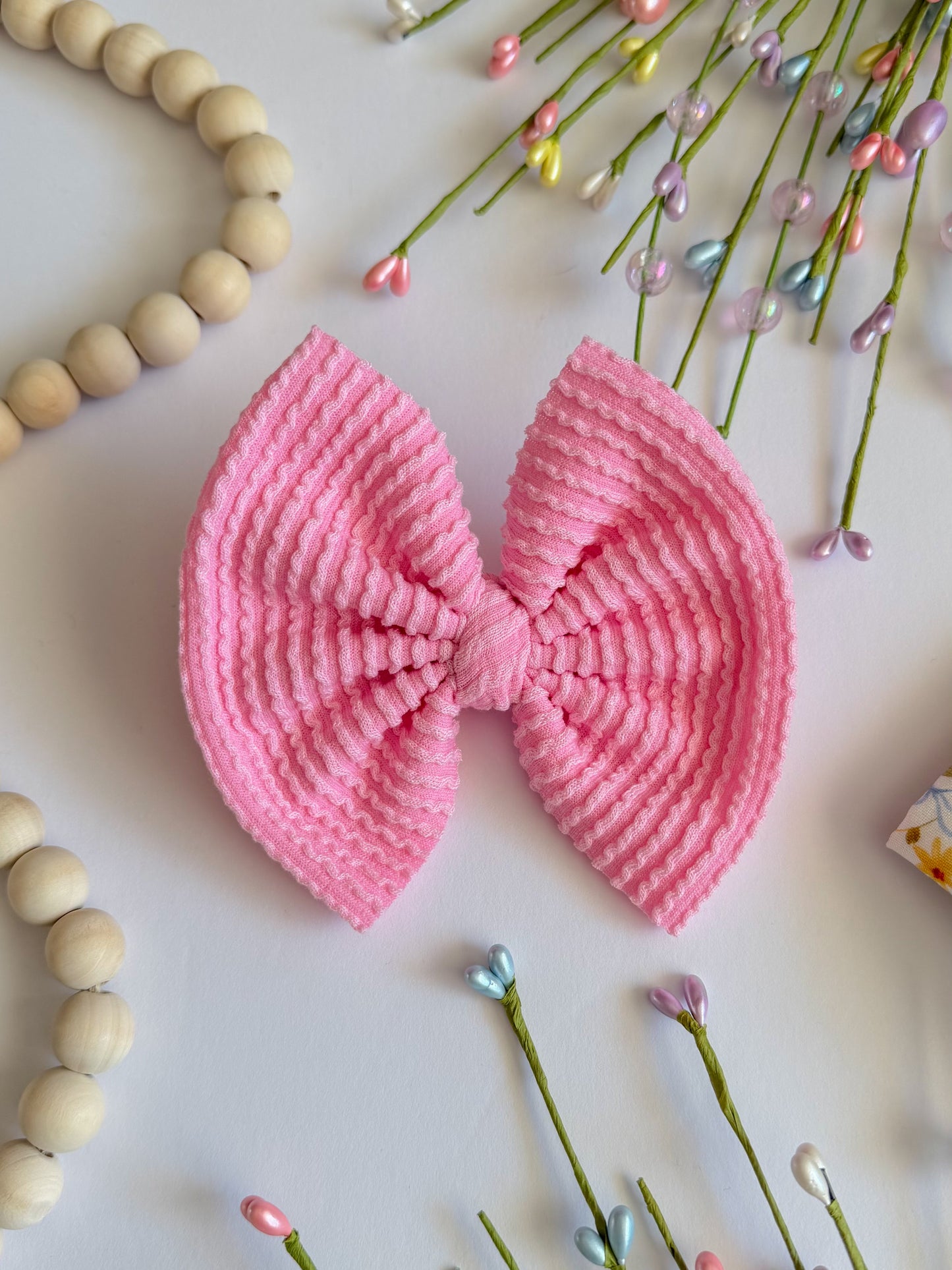 Peony Waved Bow