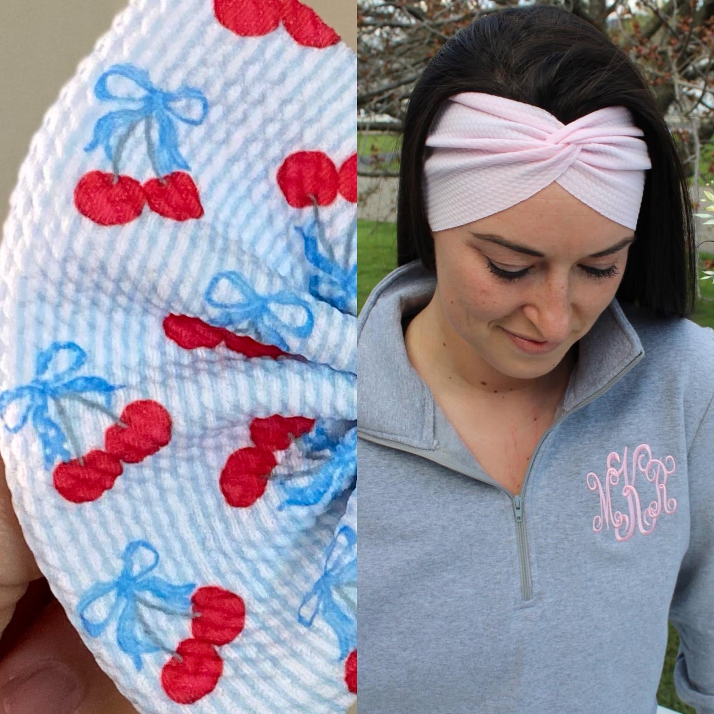 Coquette Cherries Adult Twist Headband
