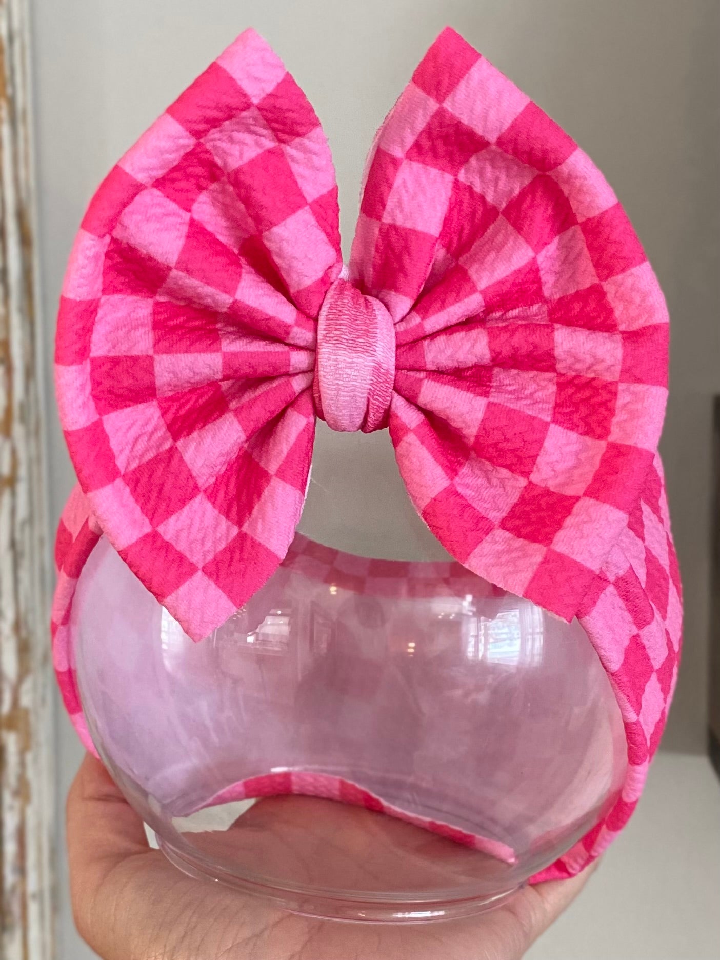 Pink Checkered Wrap