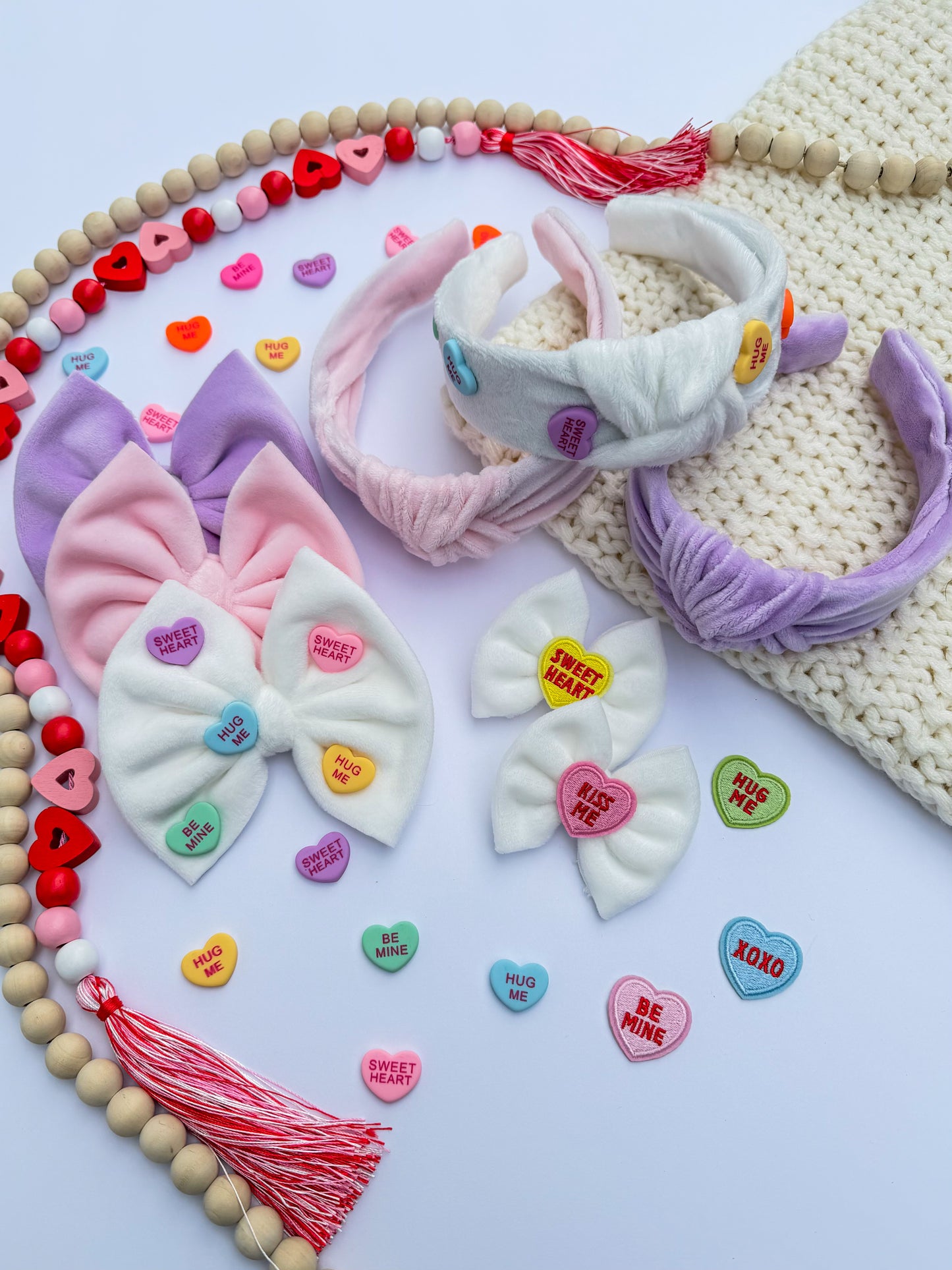 Conversation Heart Bow