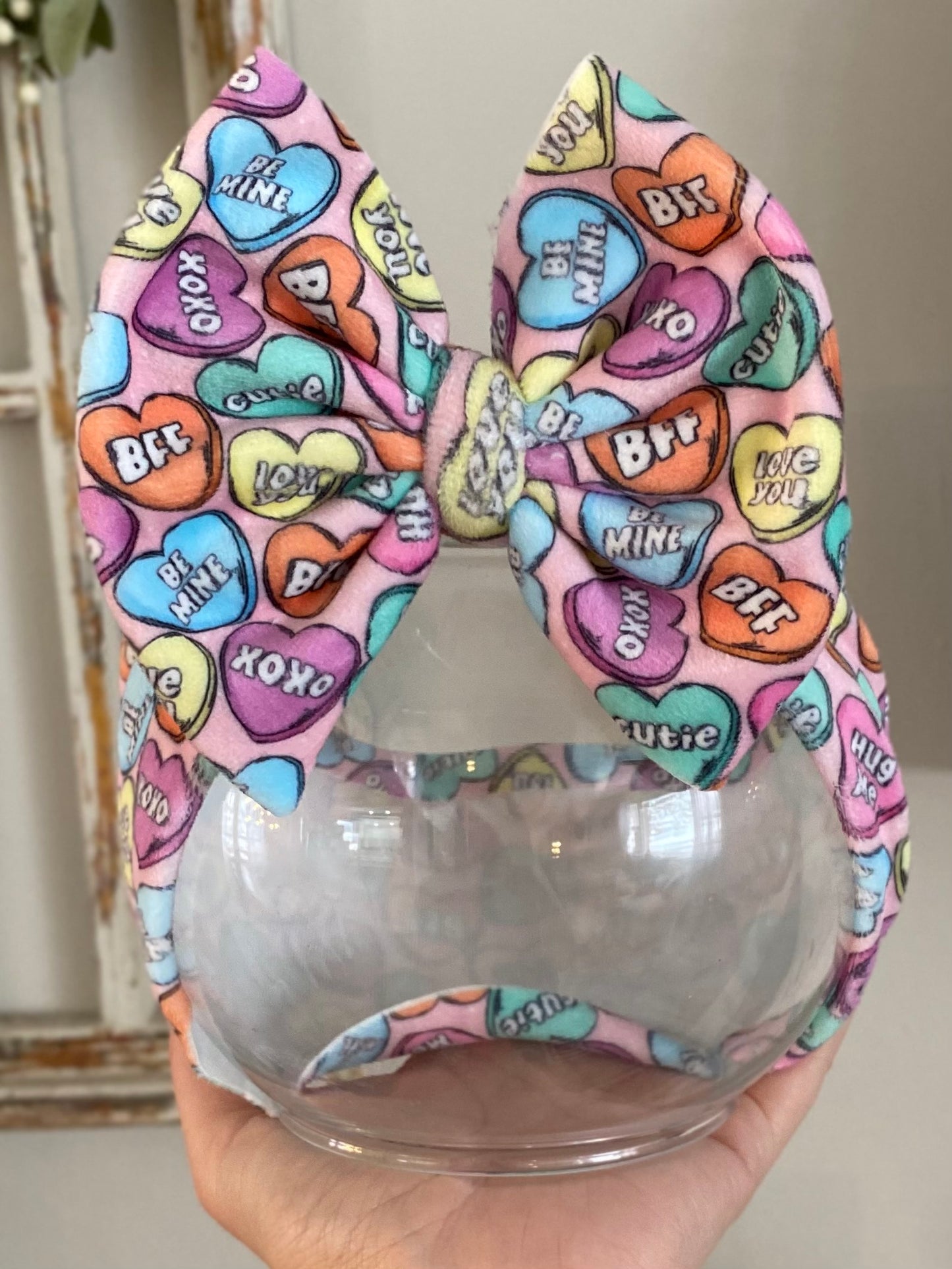 Bright Candy Hearts Velvet Wrap