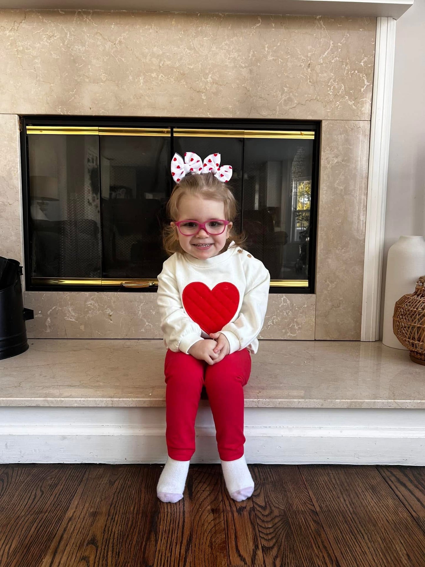 Heart Mesh Bow