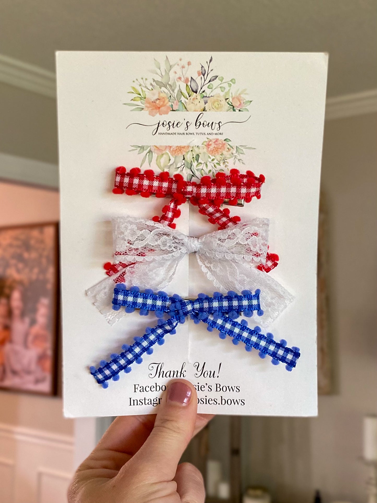 Gingham Ribbon Set - Mini