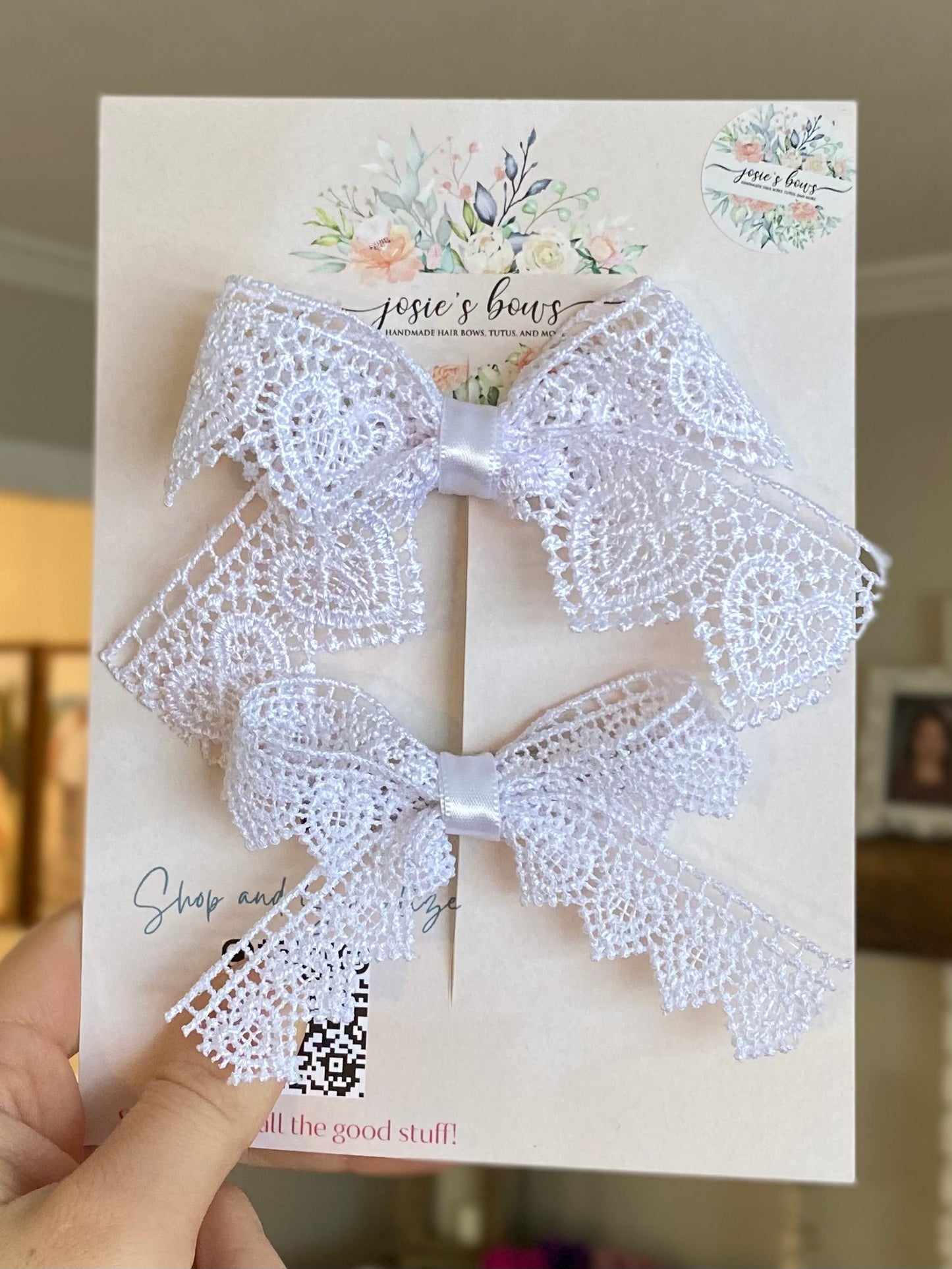 Heart Lace Bow