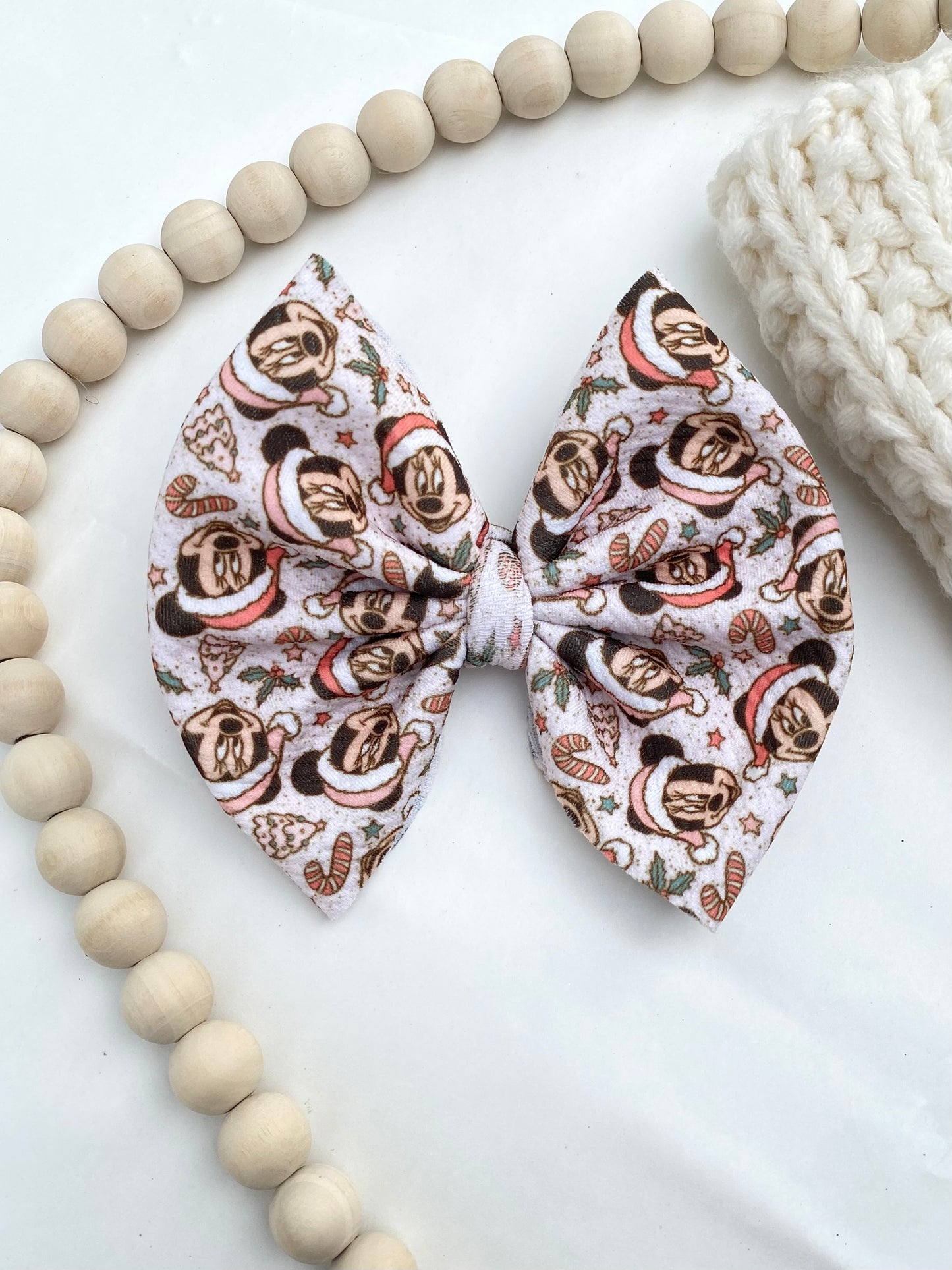 A Very Mickey Christmas Bow