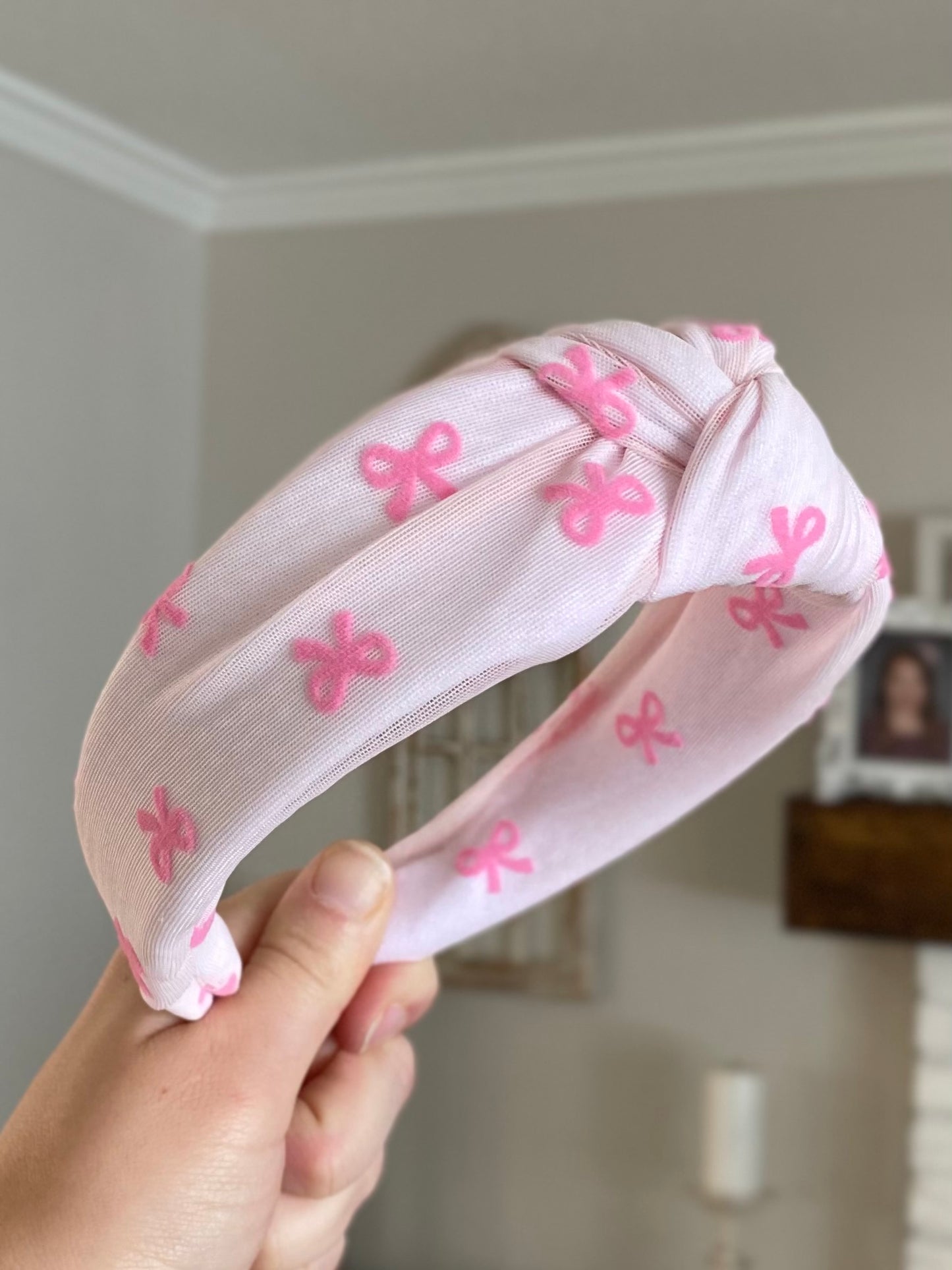 Coquette Bow Mesh Knotted Headband