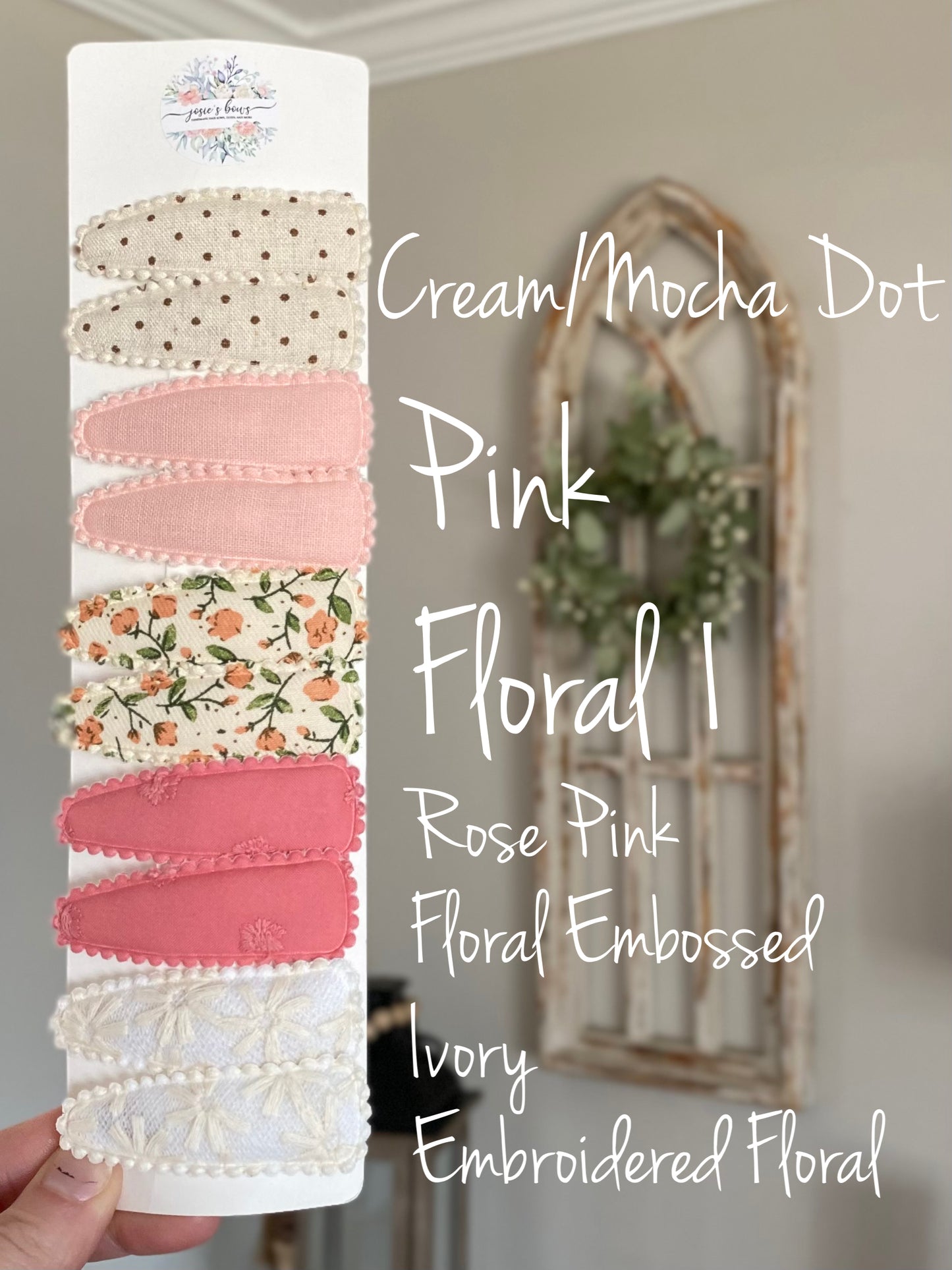 Spring Fabric Snap Clip Set