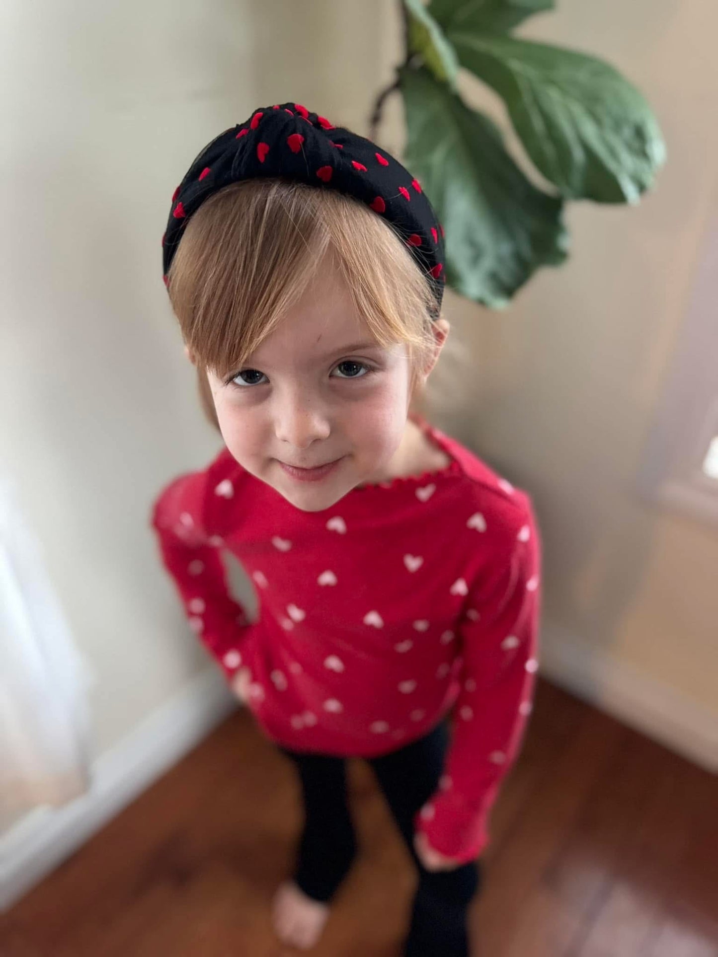 Heart Mesh Knotted Headband