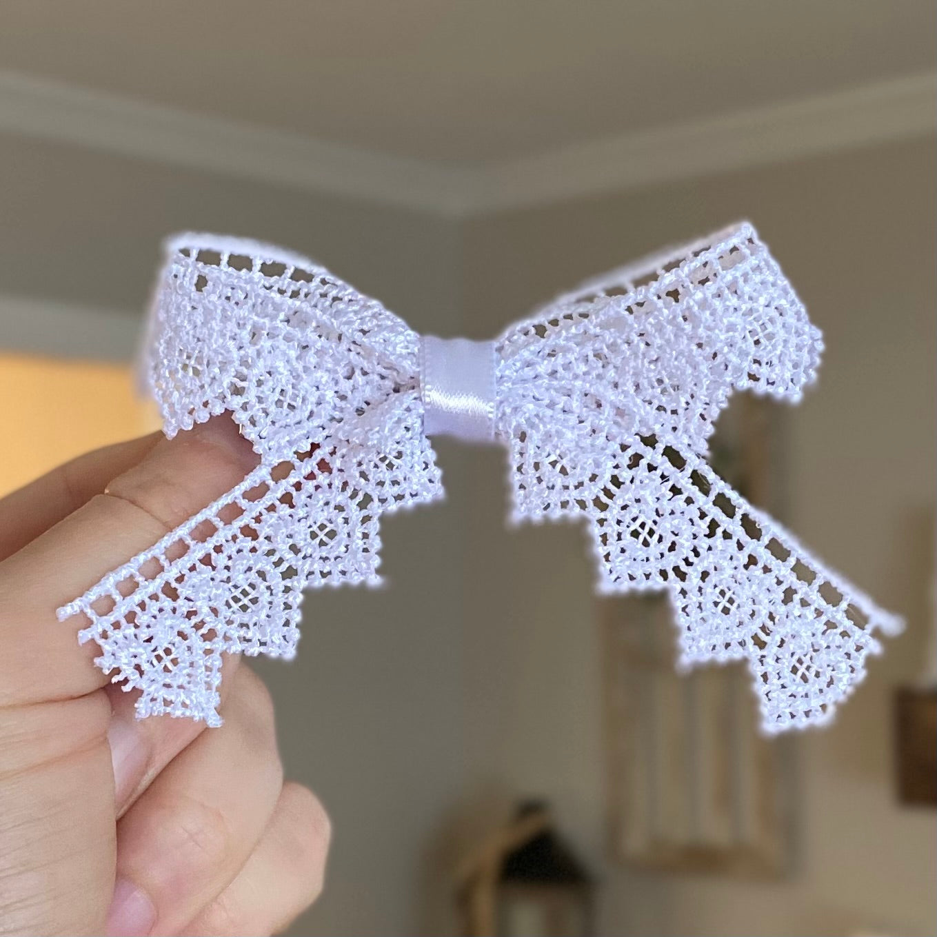 Heart Lace Bow