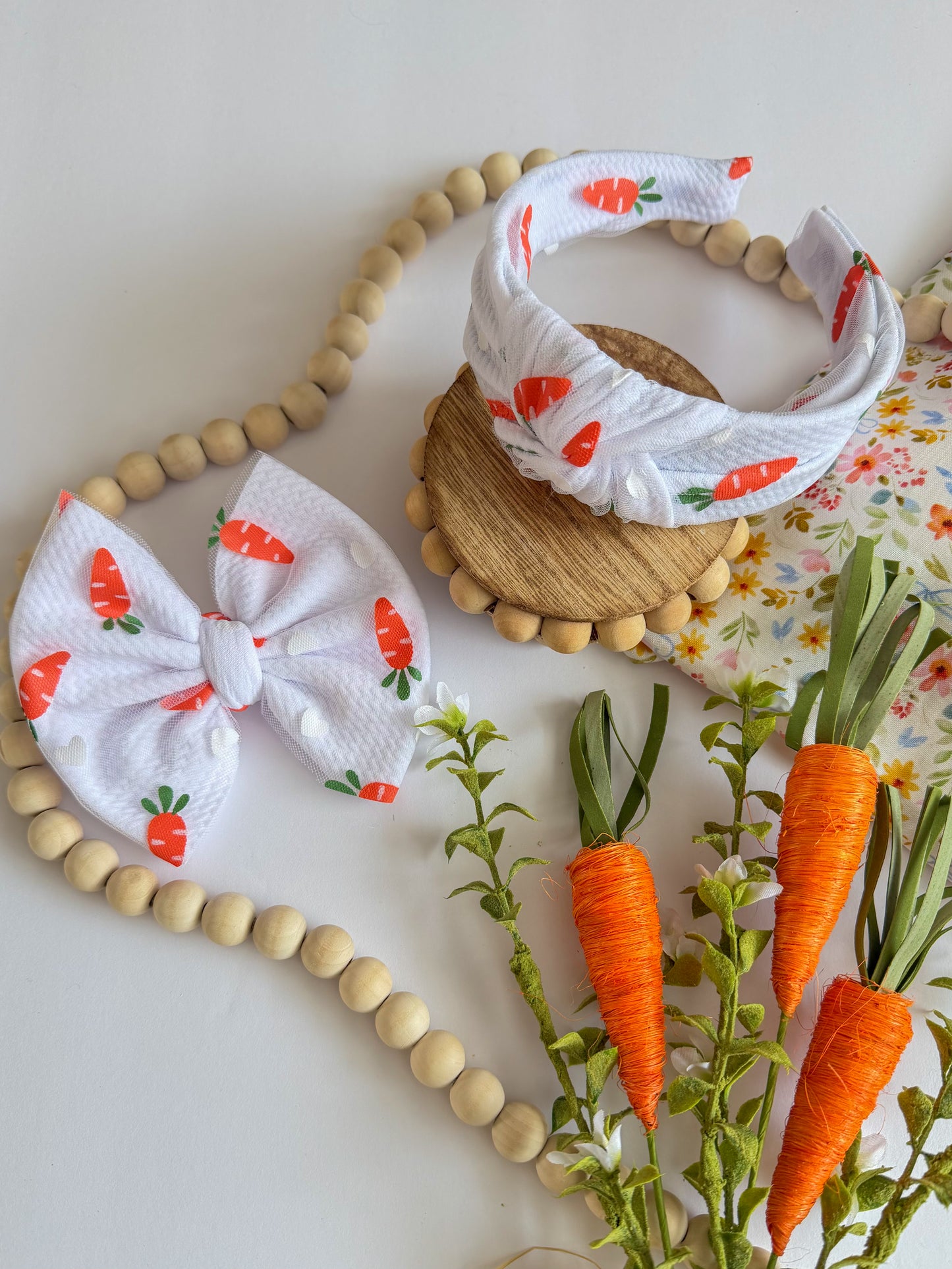 Carrot Mesh Knotted Headband
