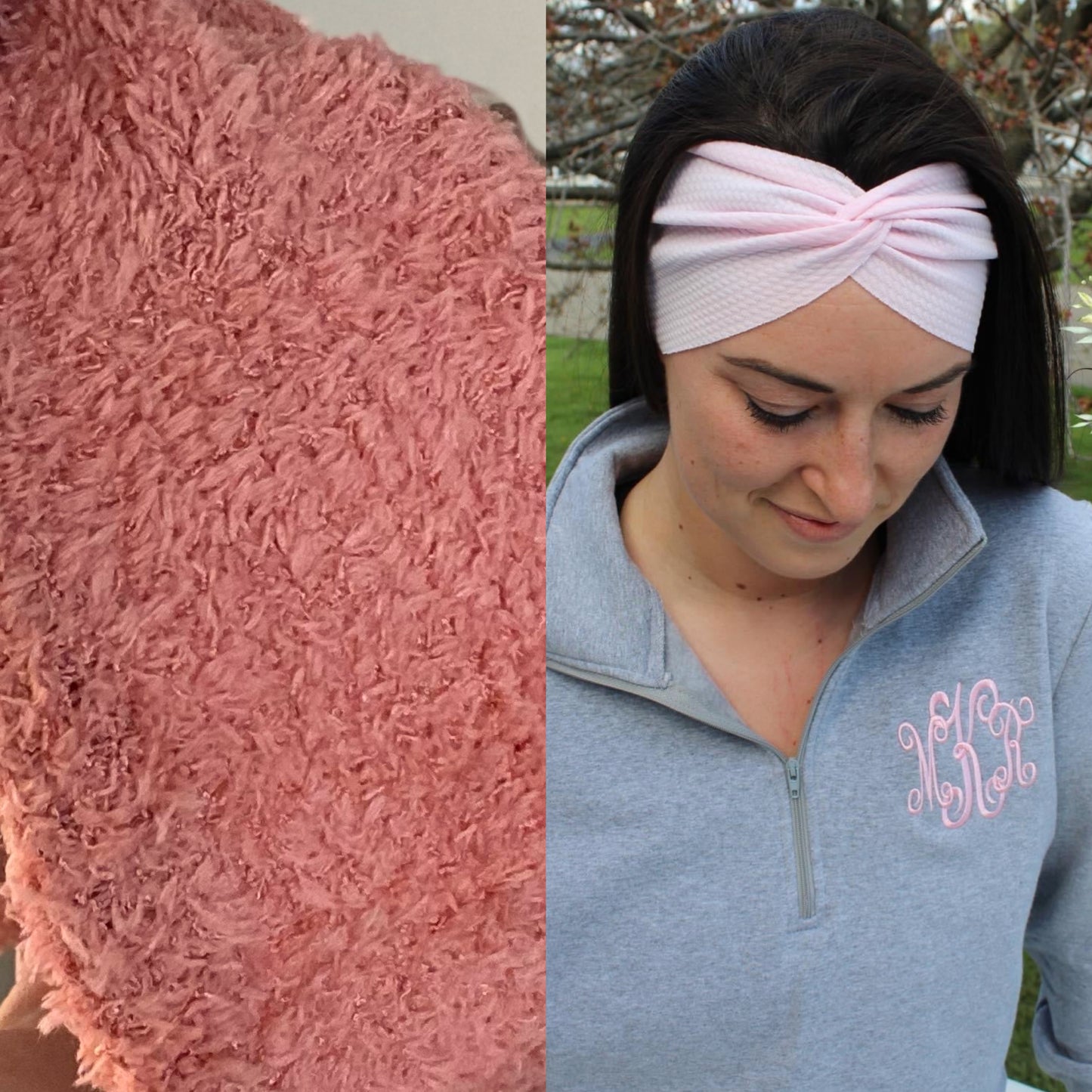 Rose Cozy Twist Headband (Adult/Teen/Child sizes)