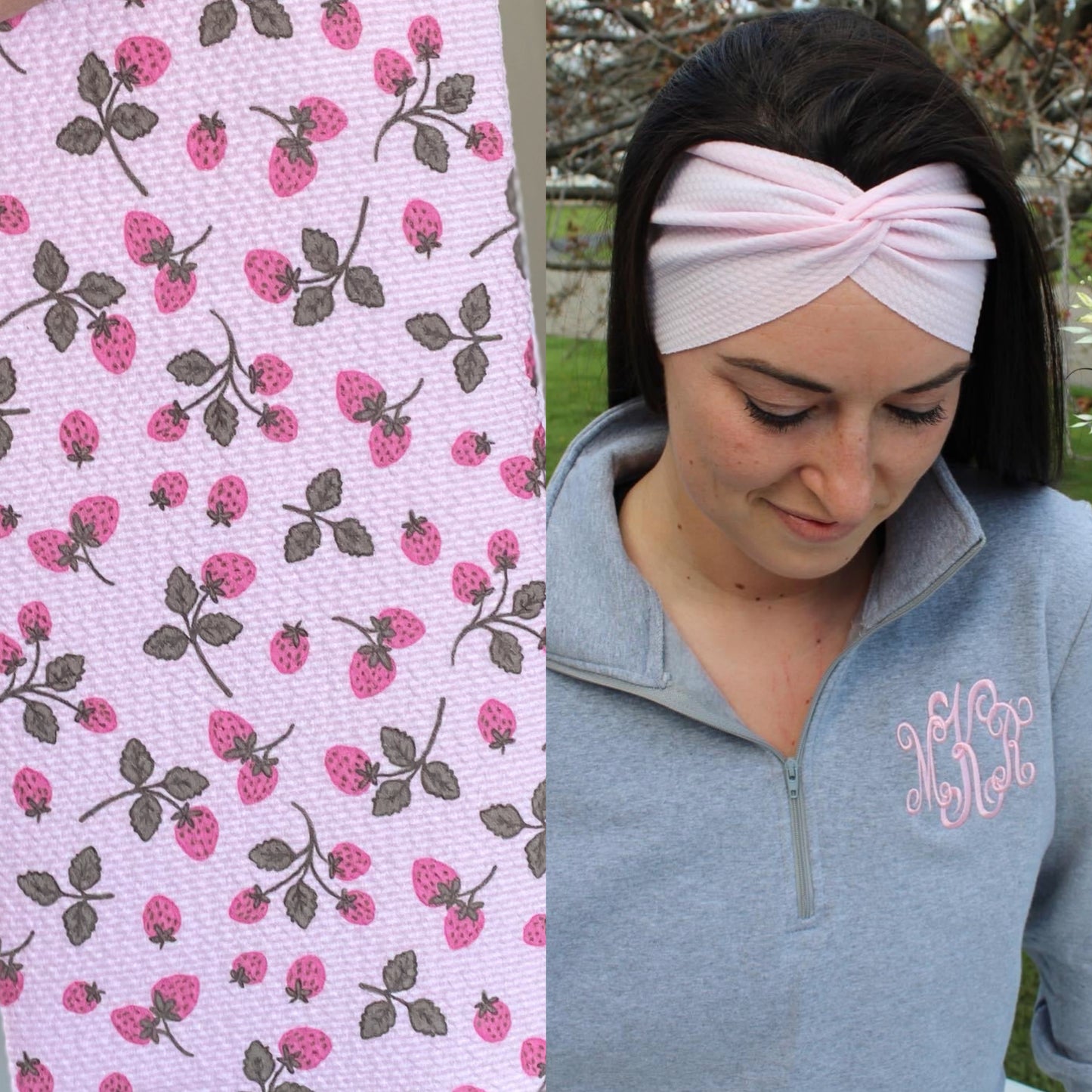 Sweet Strawberries Adult Twist Headband