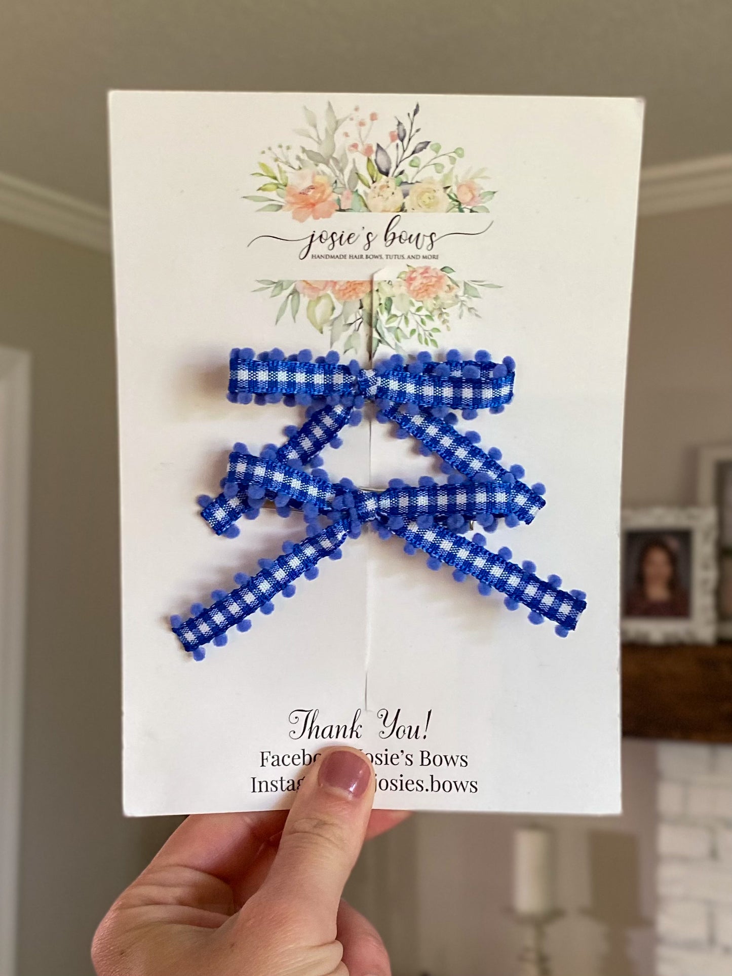 Gingham Ribbon Piggie Set (multiple color options)