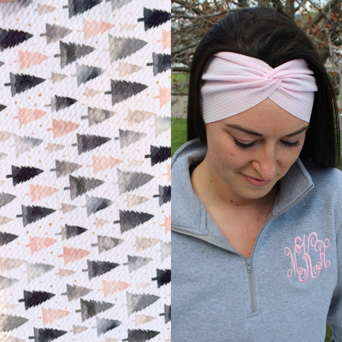 Neutral Evergreens Adult Twist Headband