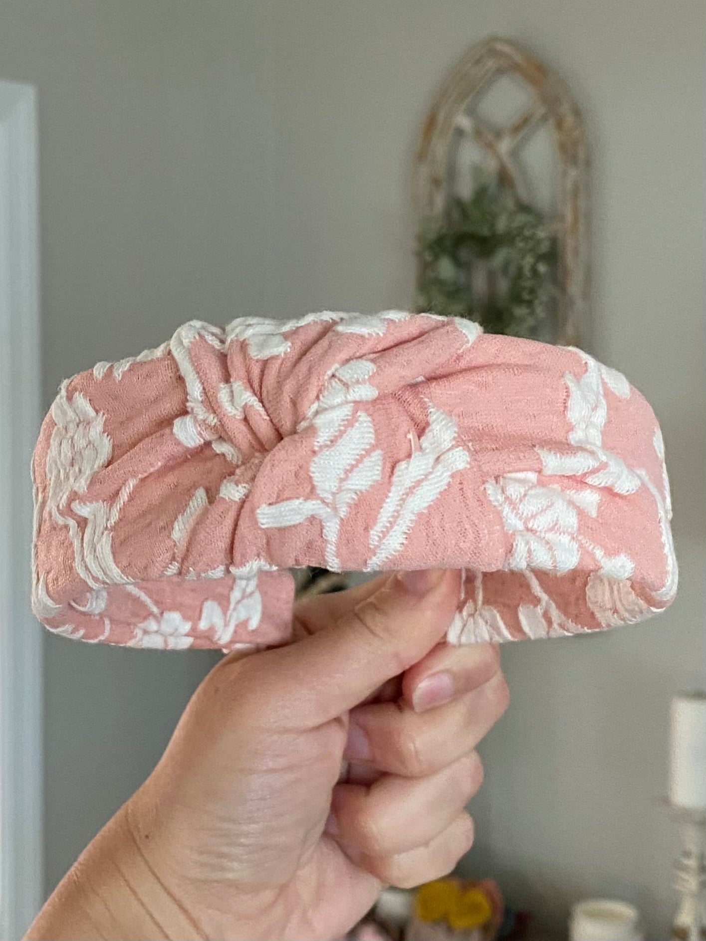 Embroidered Petal Floral Knotted Headband