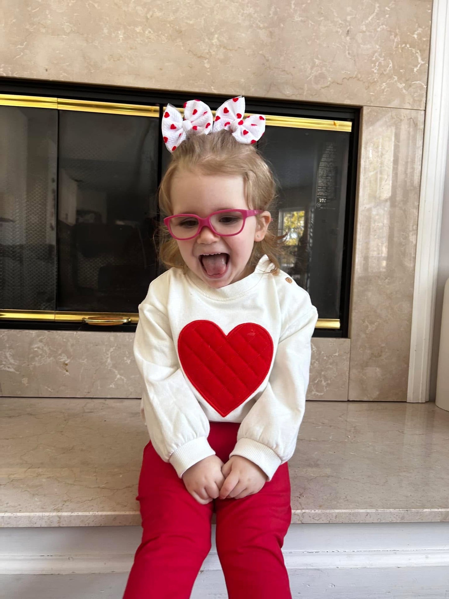 Heart Mesh Bow