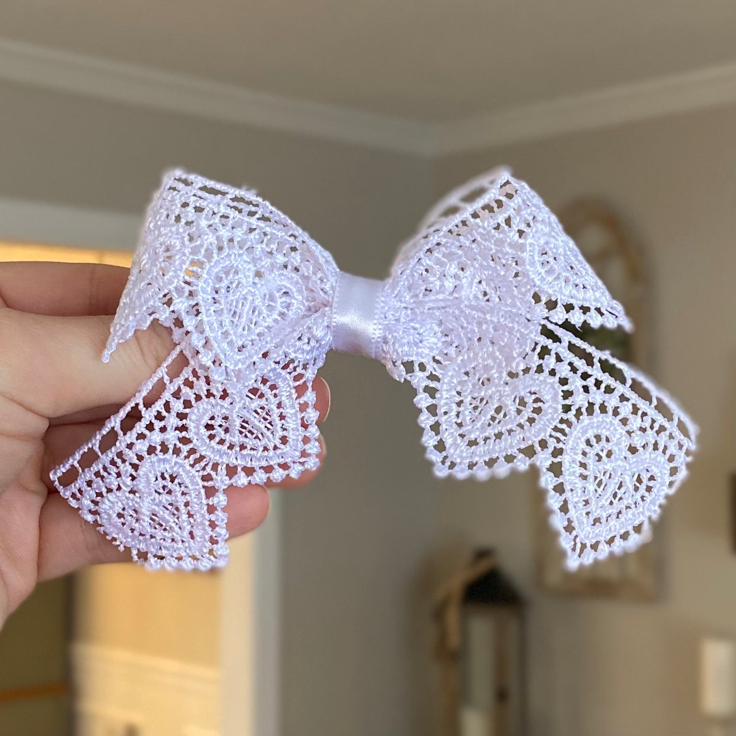 Heart Lace Bow