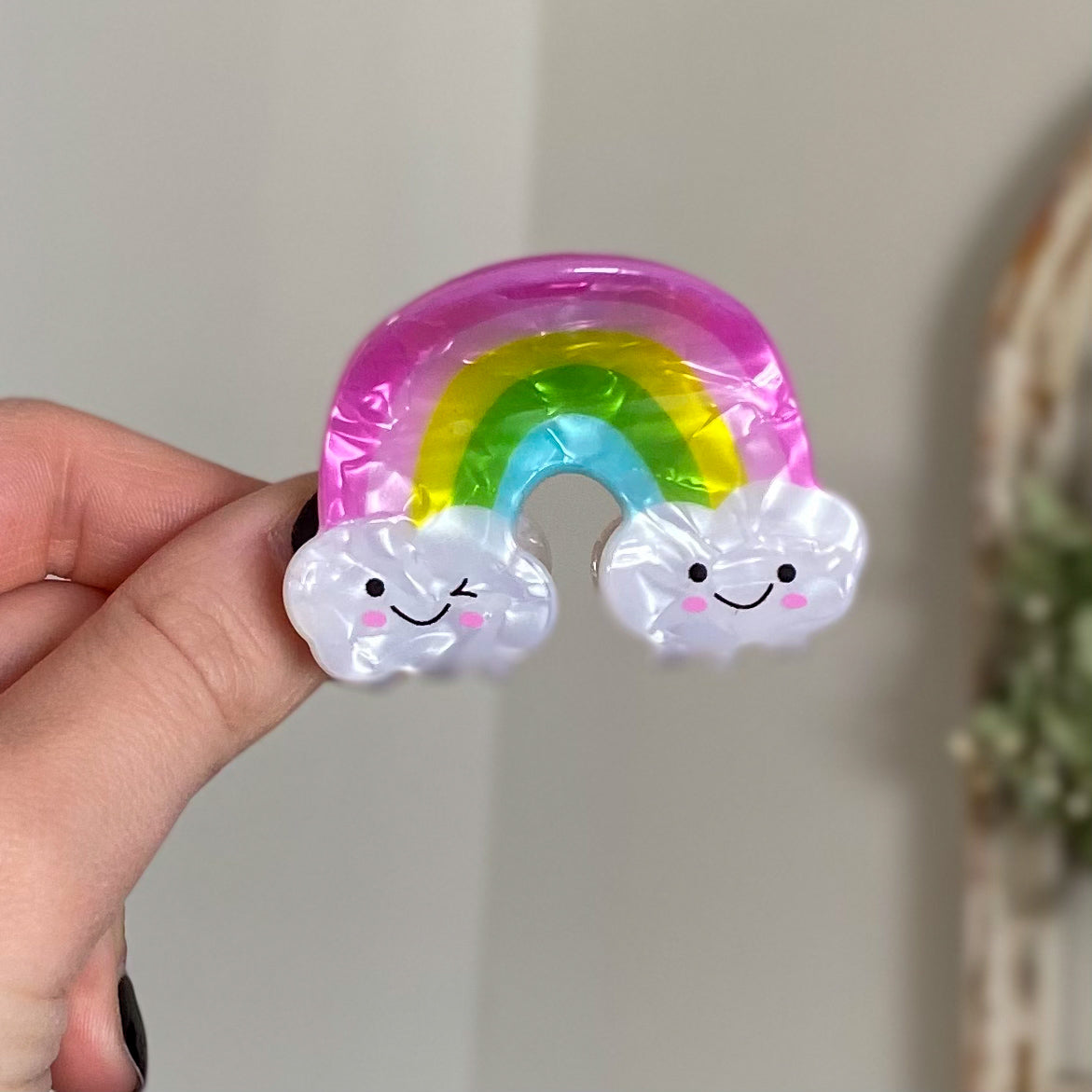 Rainbow Claw Clip
