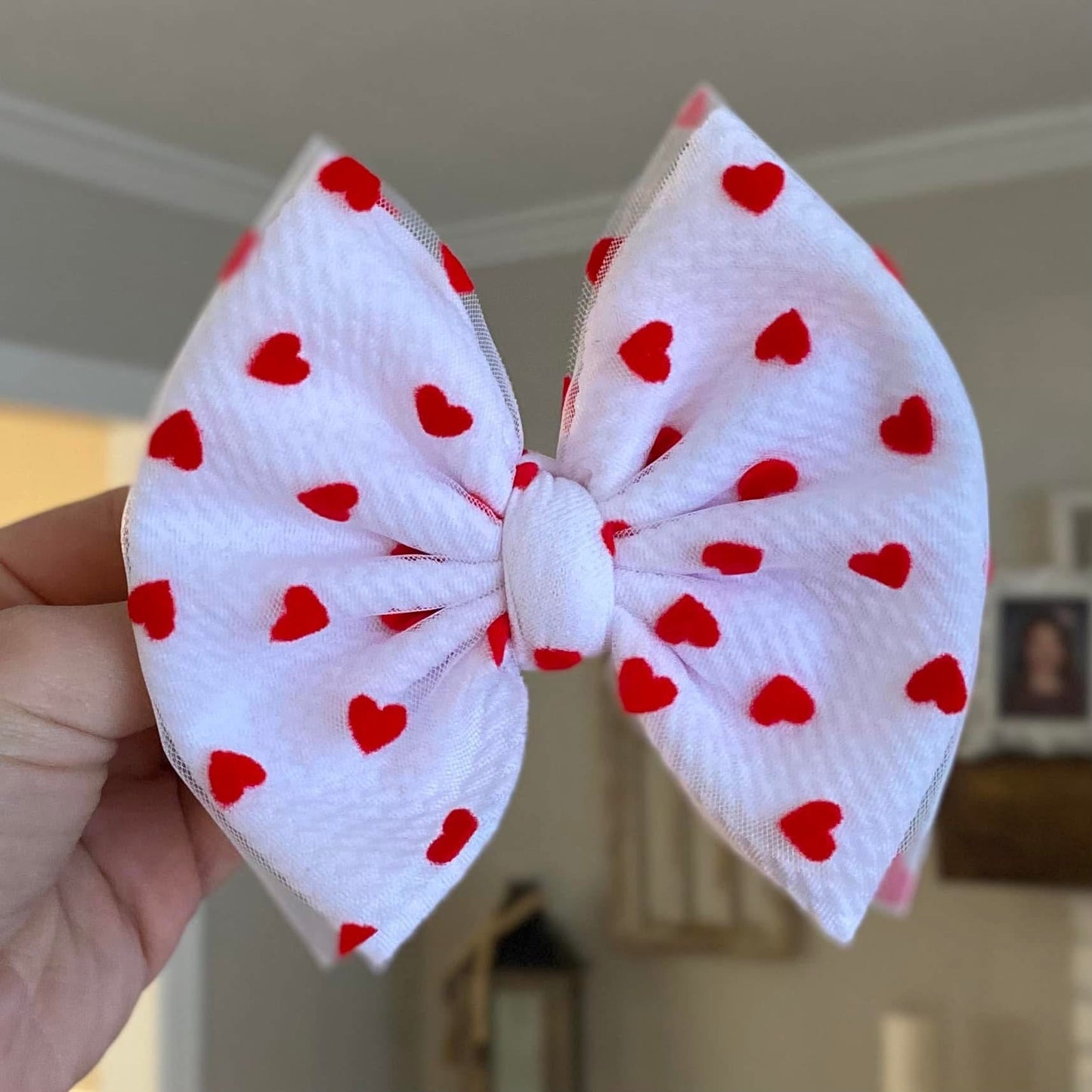 Heart Mesh Bow