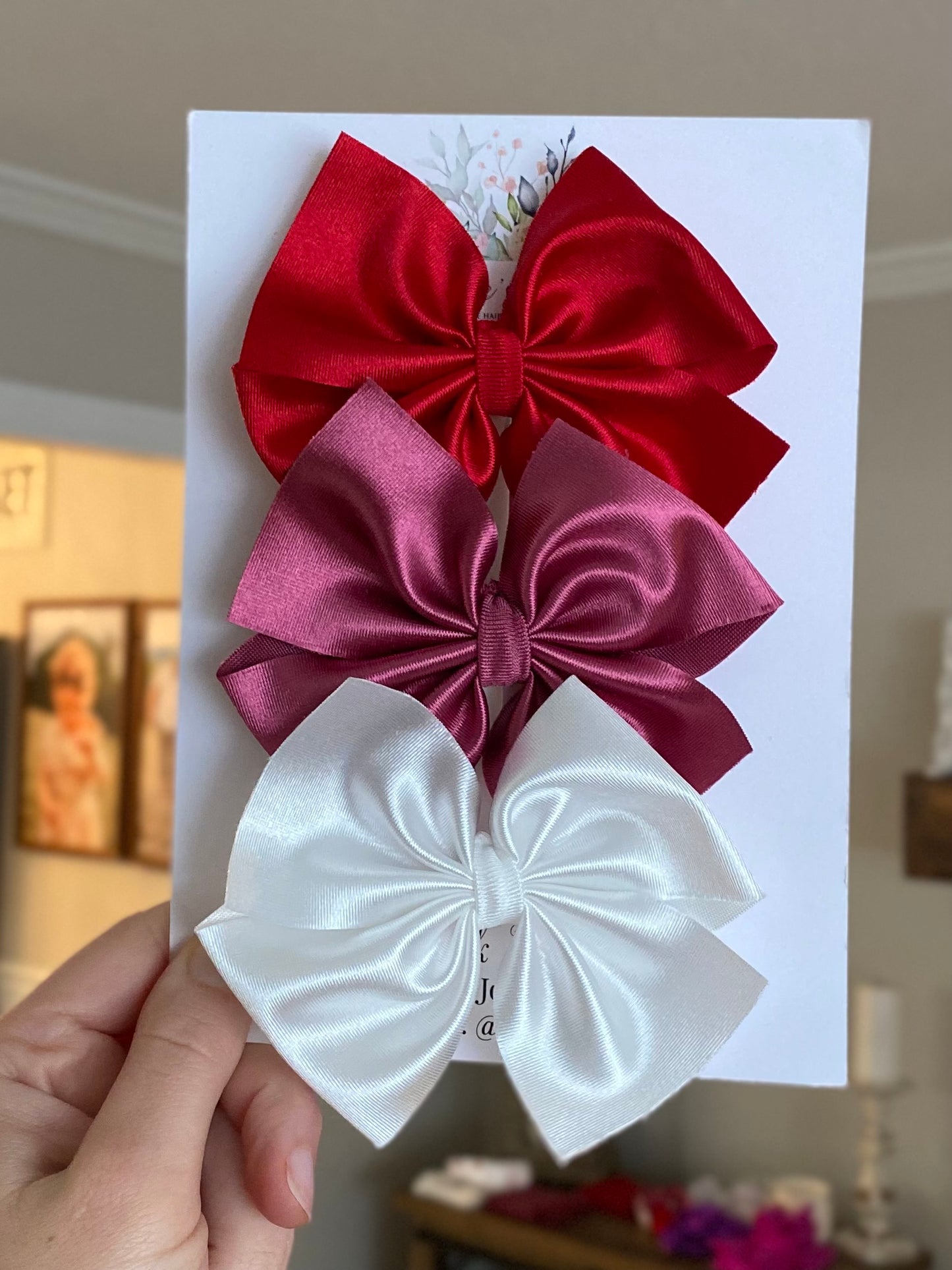 Valentine’s Satin Pinwheels