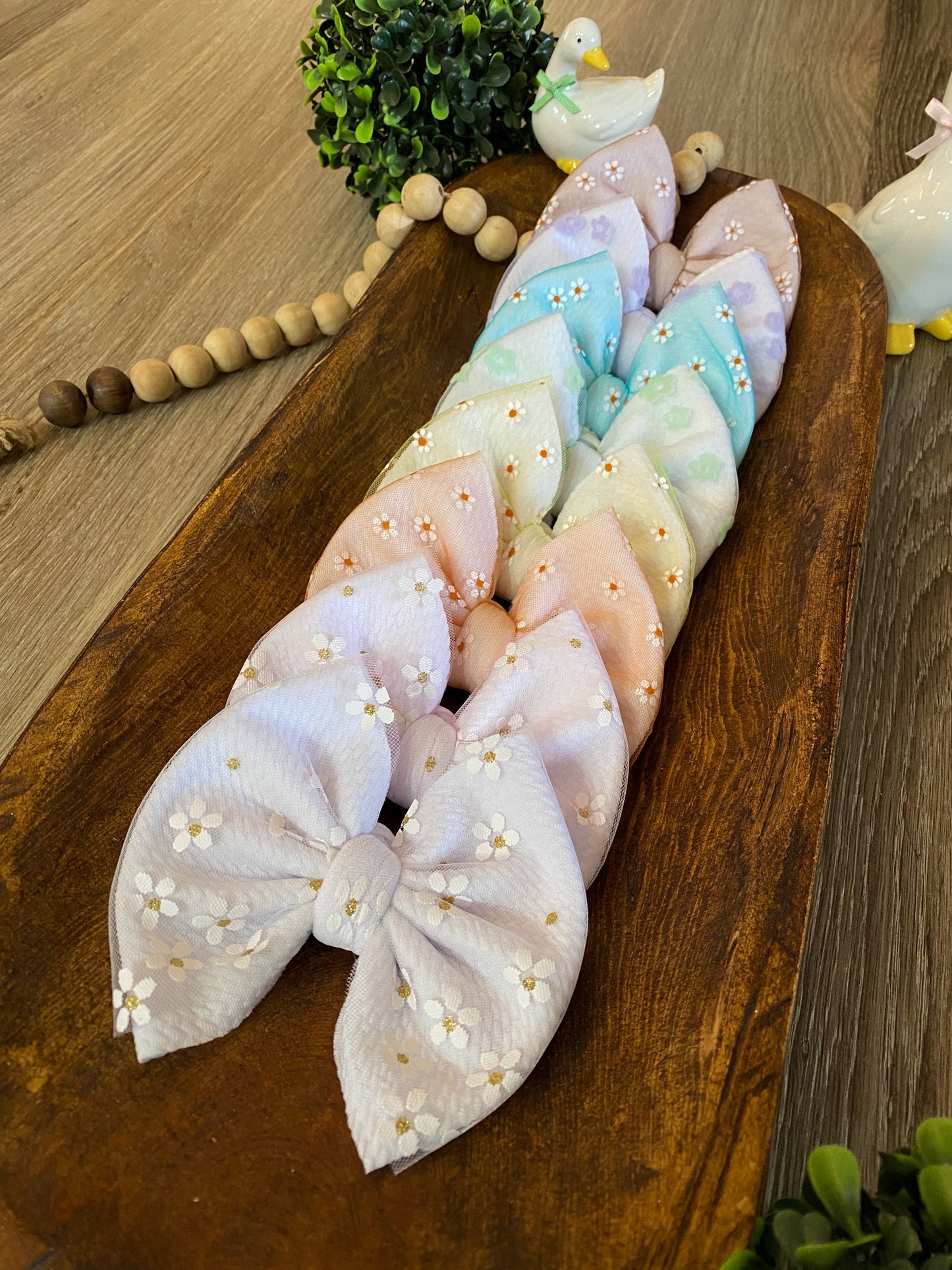Daisy Mesh Knotted Headband (multiple color options)