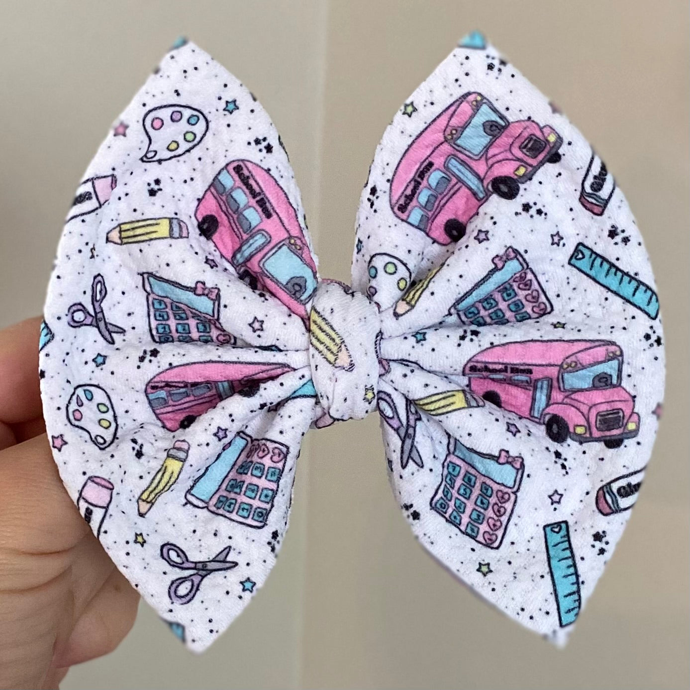 Pink Buses Bow