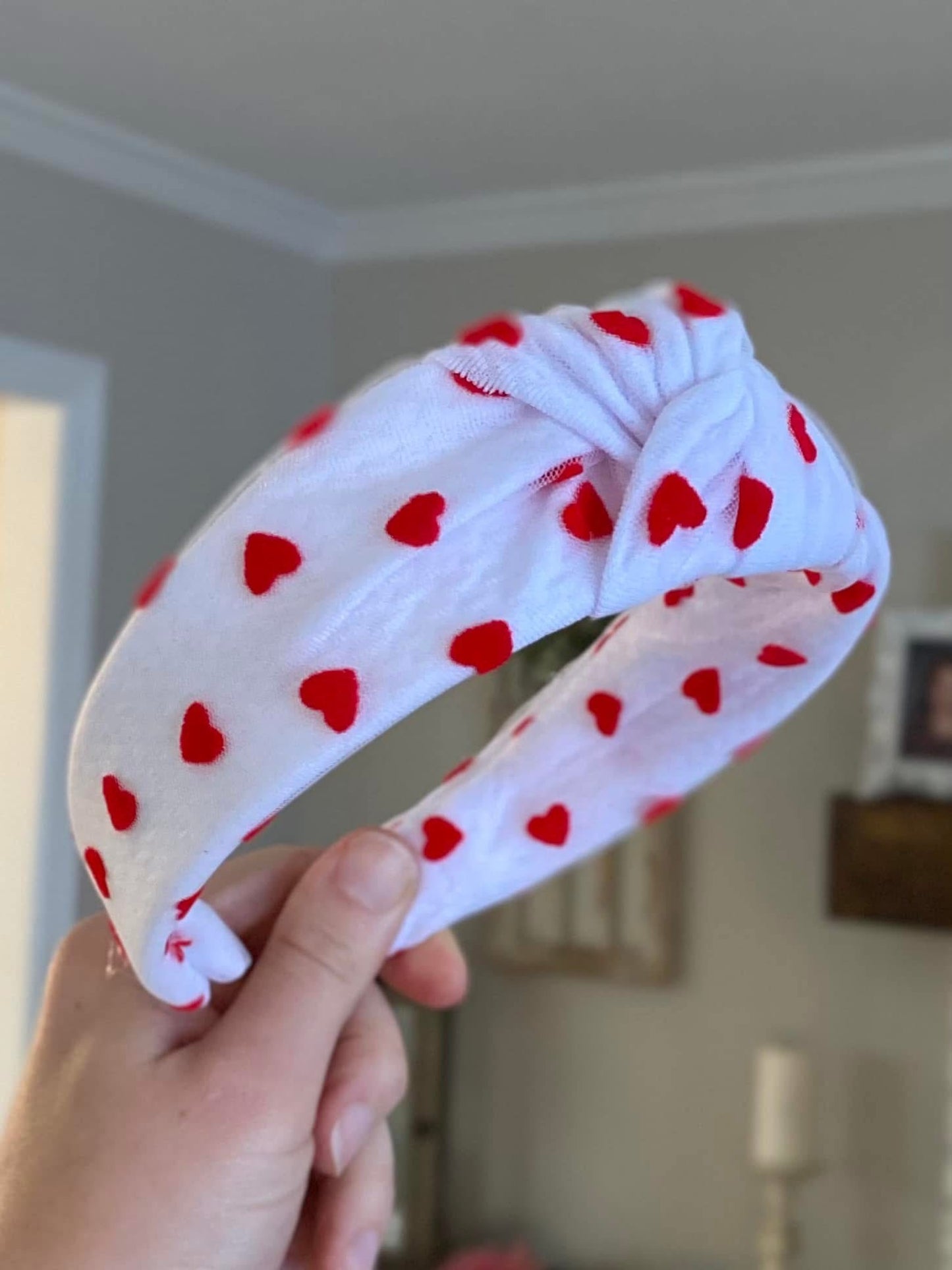 Heart Mesh Knotted Headband