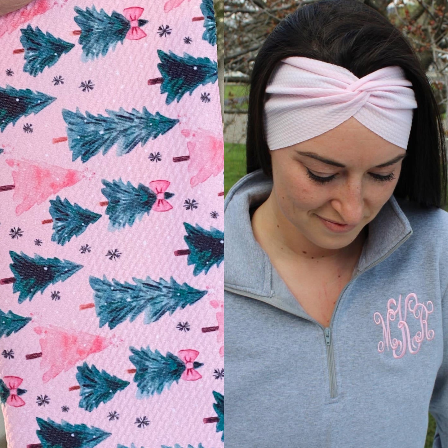 Coquette Christmas Adult Twist Headband