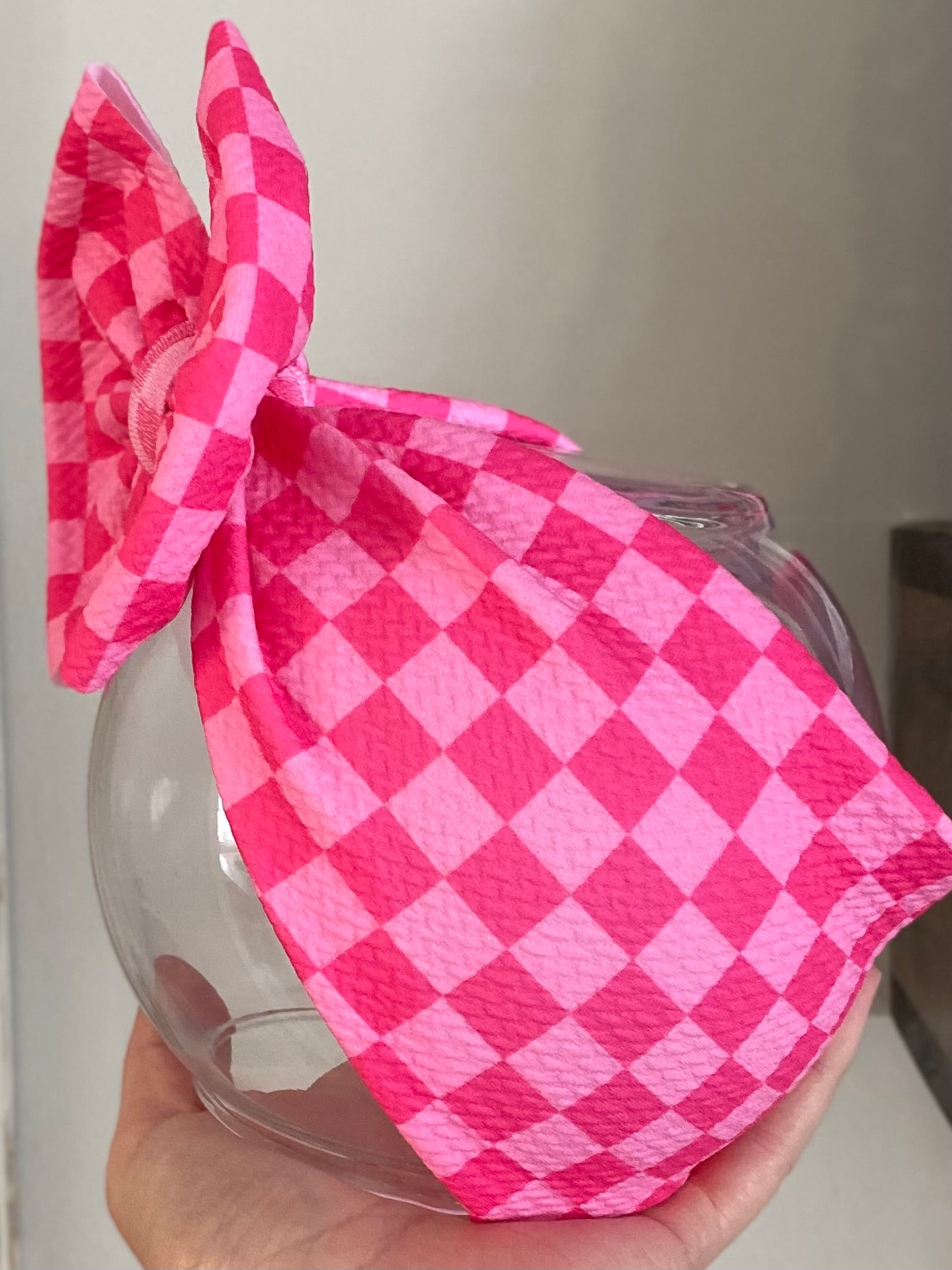 Pink Checkered Wrap