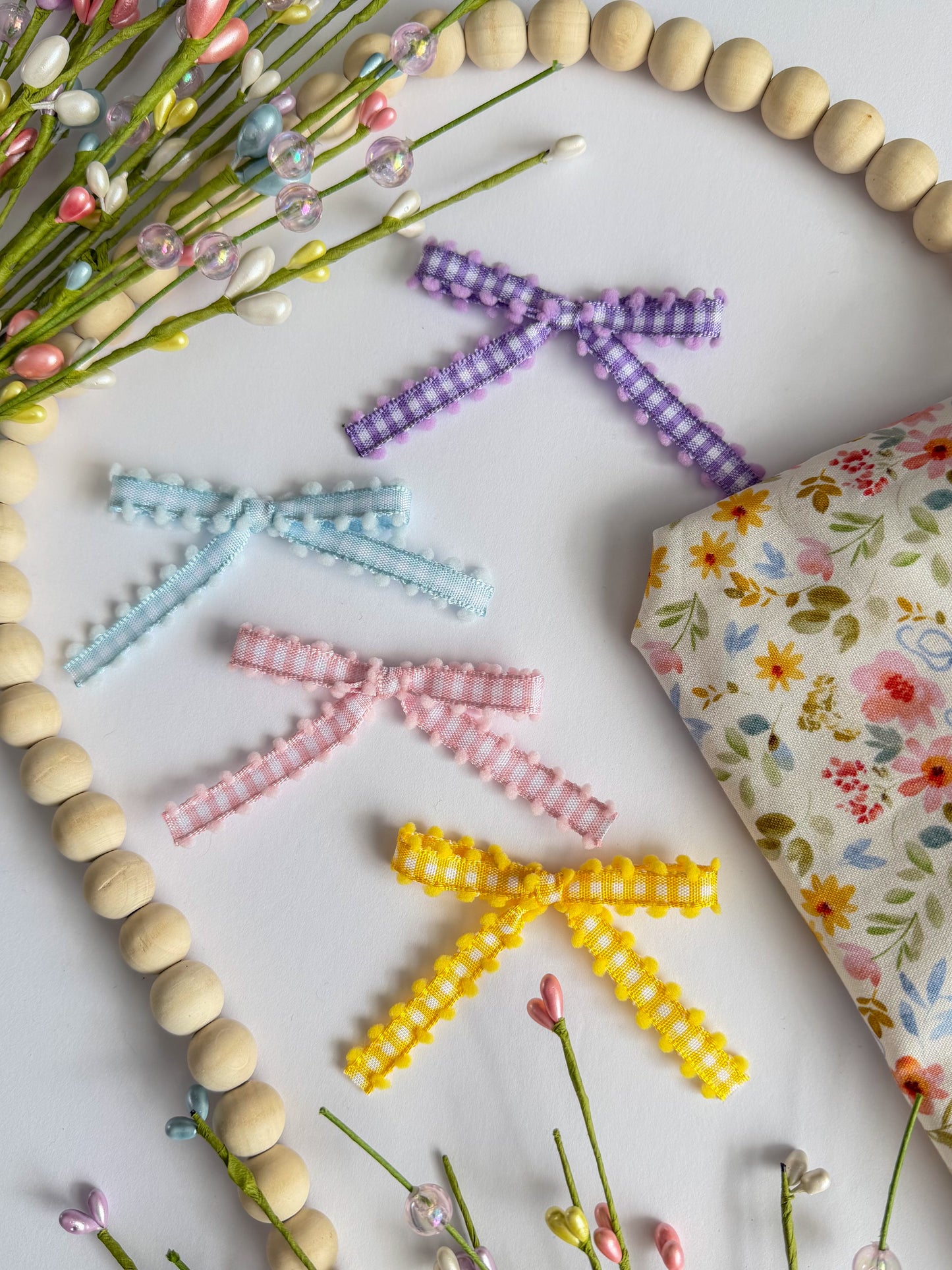 Gingham Ribbon Bow