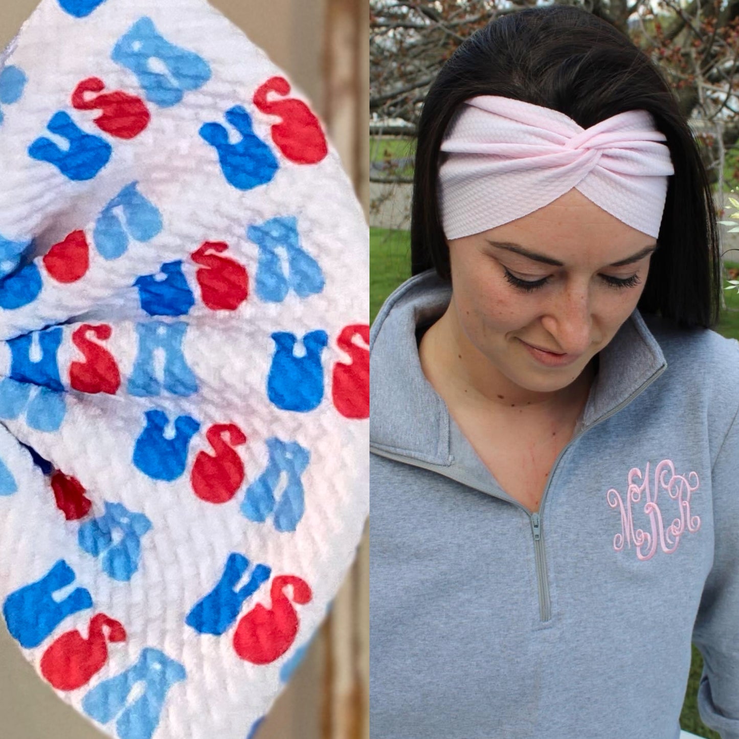 USA Adult Twist Headband