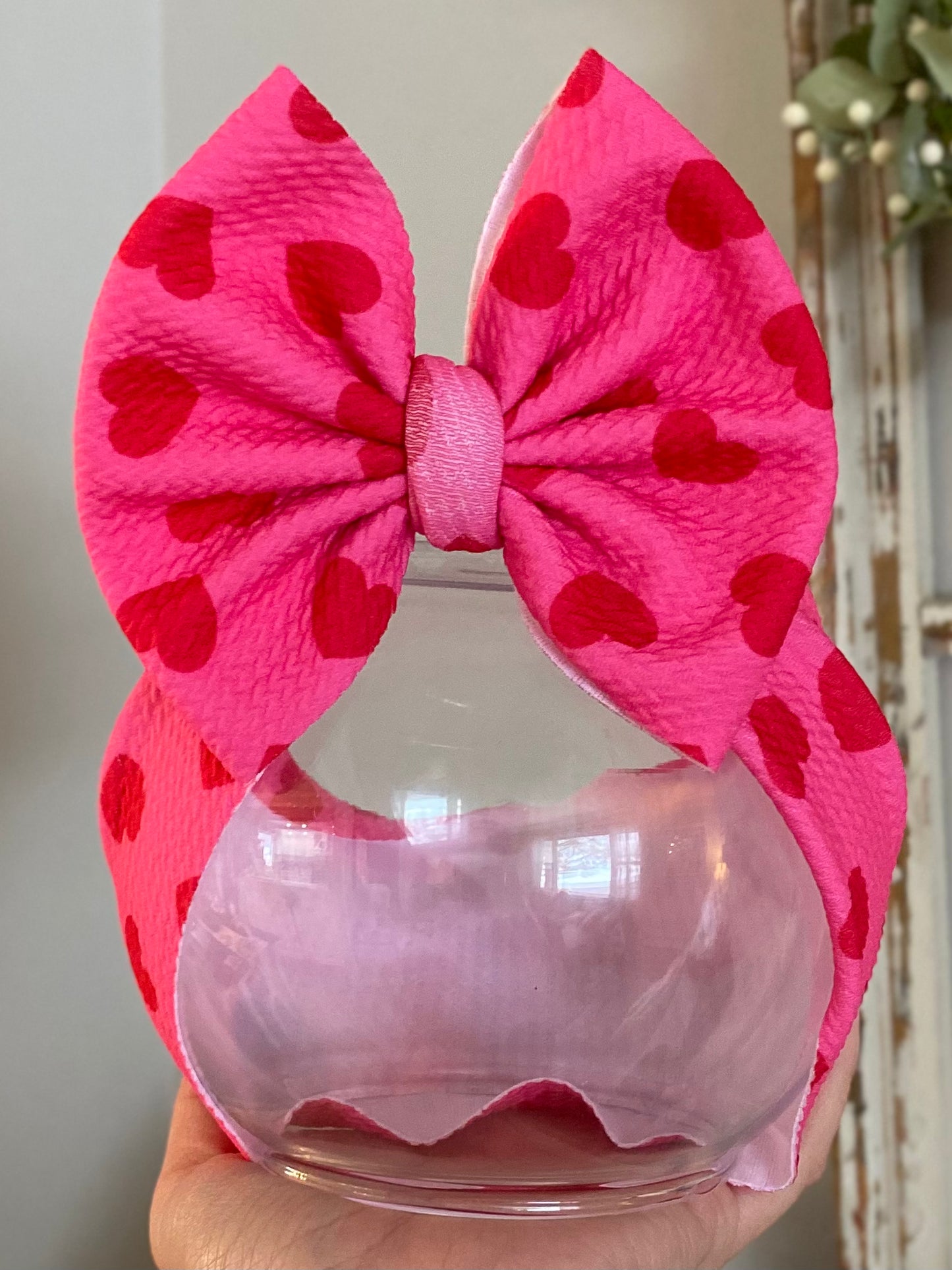 Red/Hot Pink Hearts Wrap