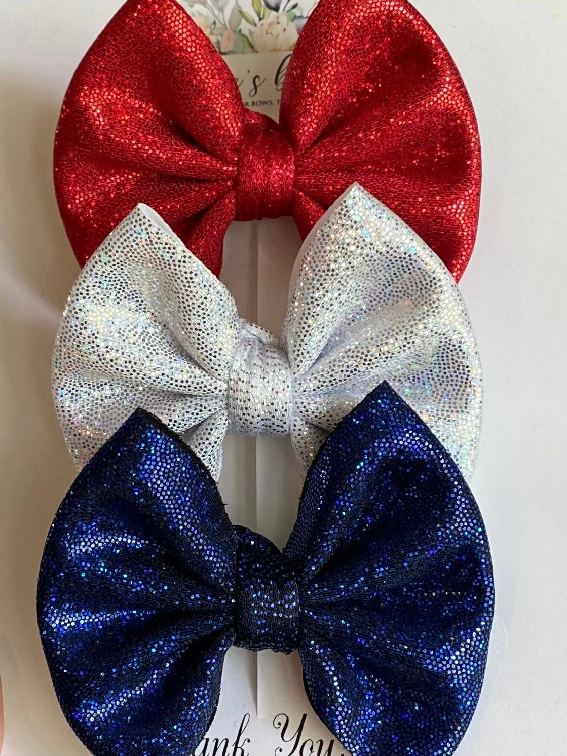 Patriotic Holographic Knotted Headband (multiple color options)