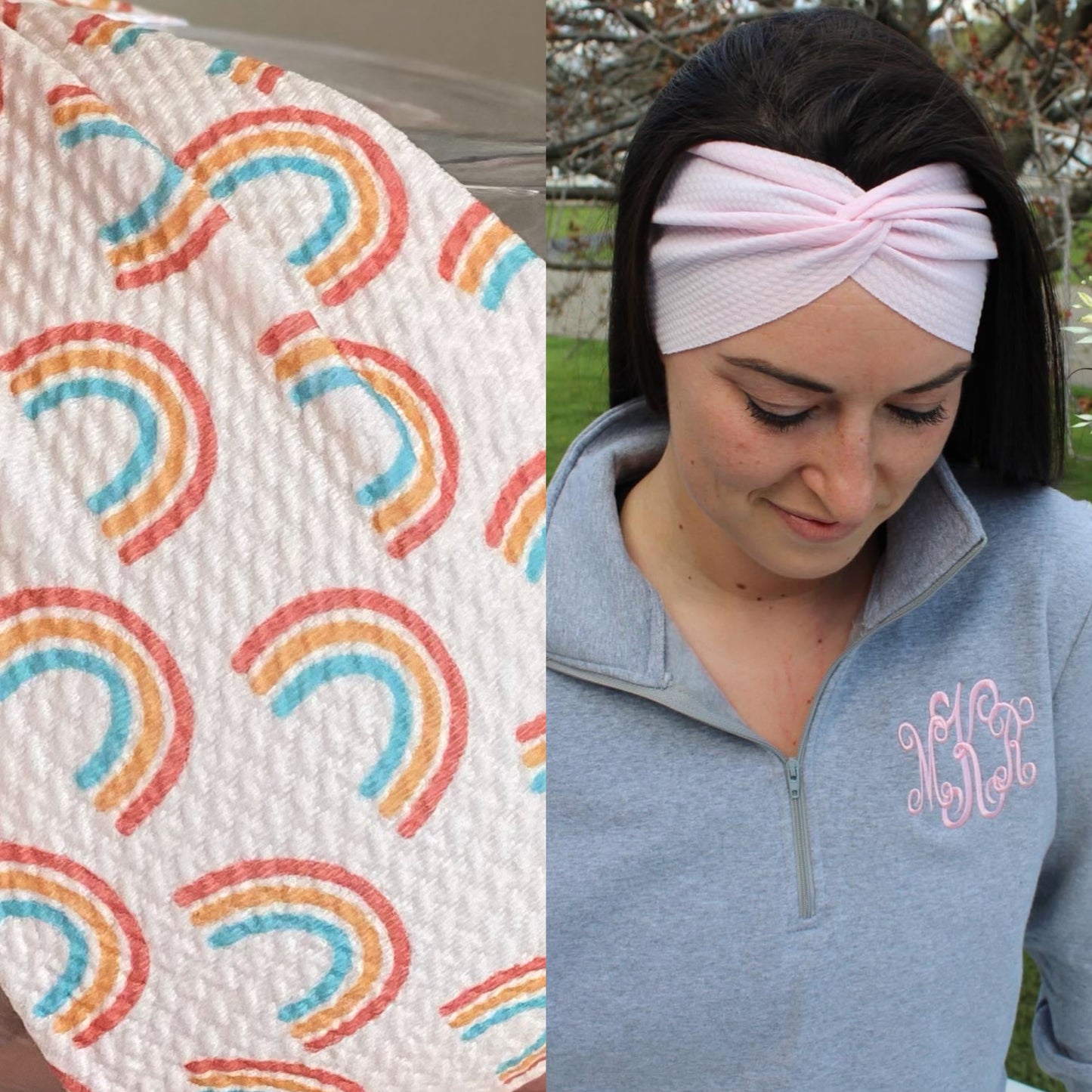 Simple Rainbows Adult Twist Headband