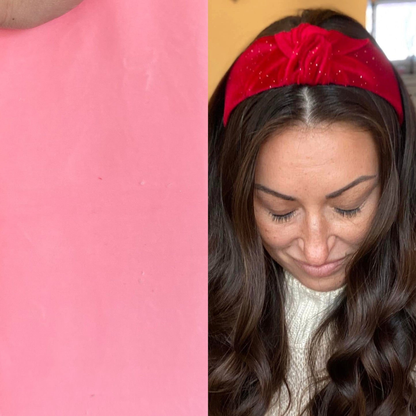Bubblegum Plushy Velvet Knotted Headband