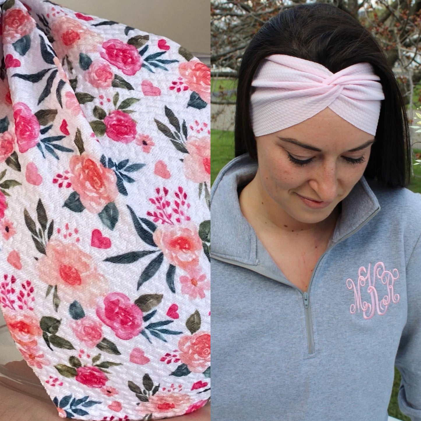 Floral Love Adult Twist Headband