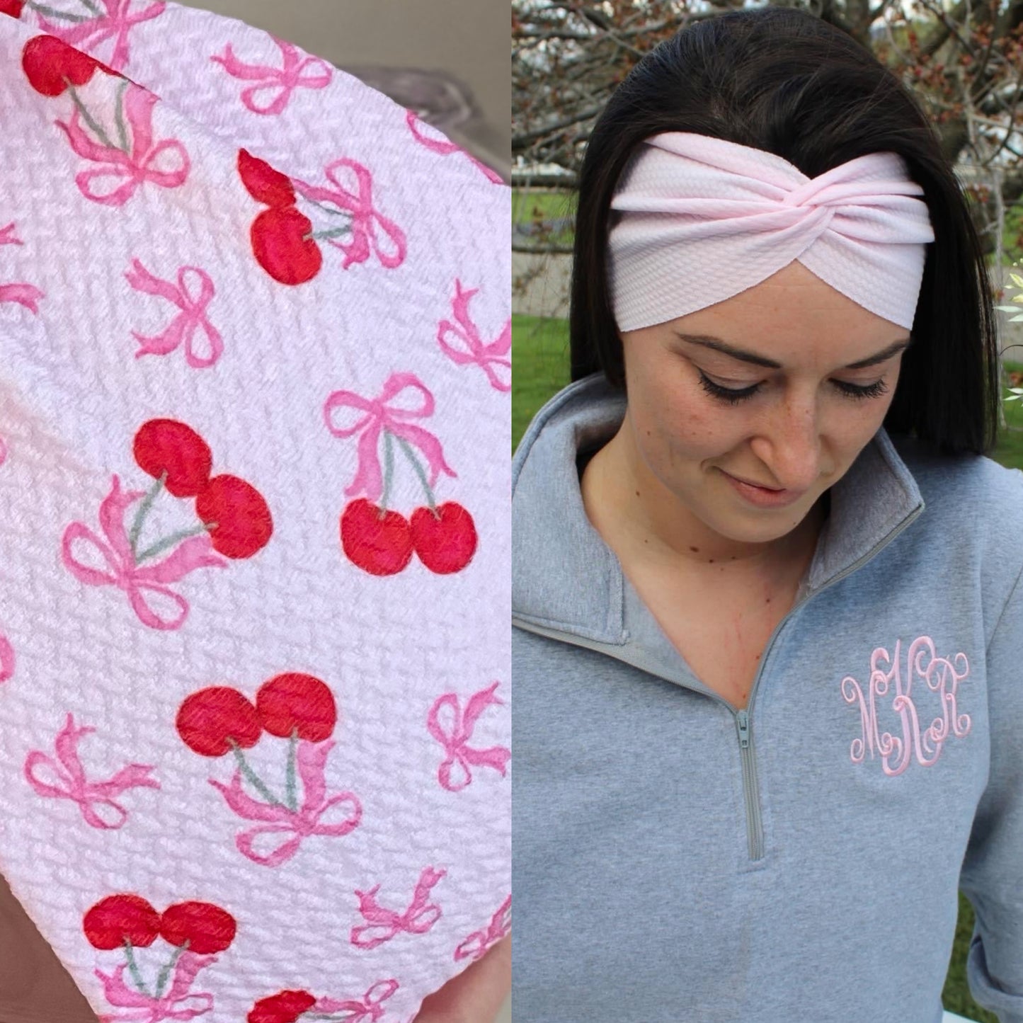 Coquette Cherries Adult Twist Headband