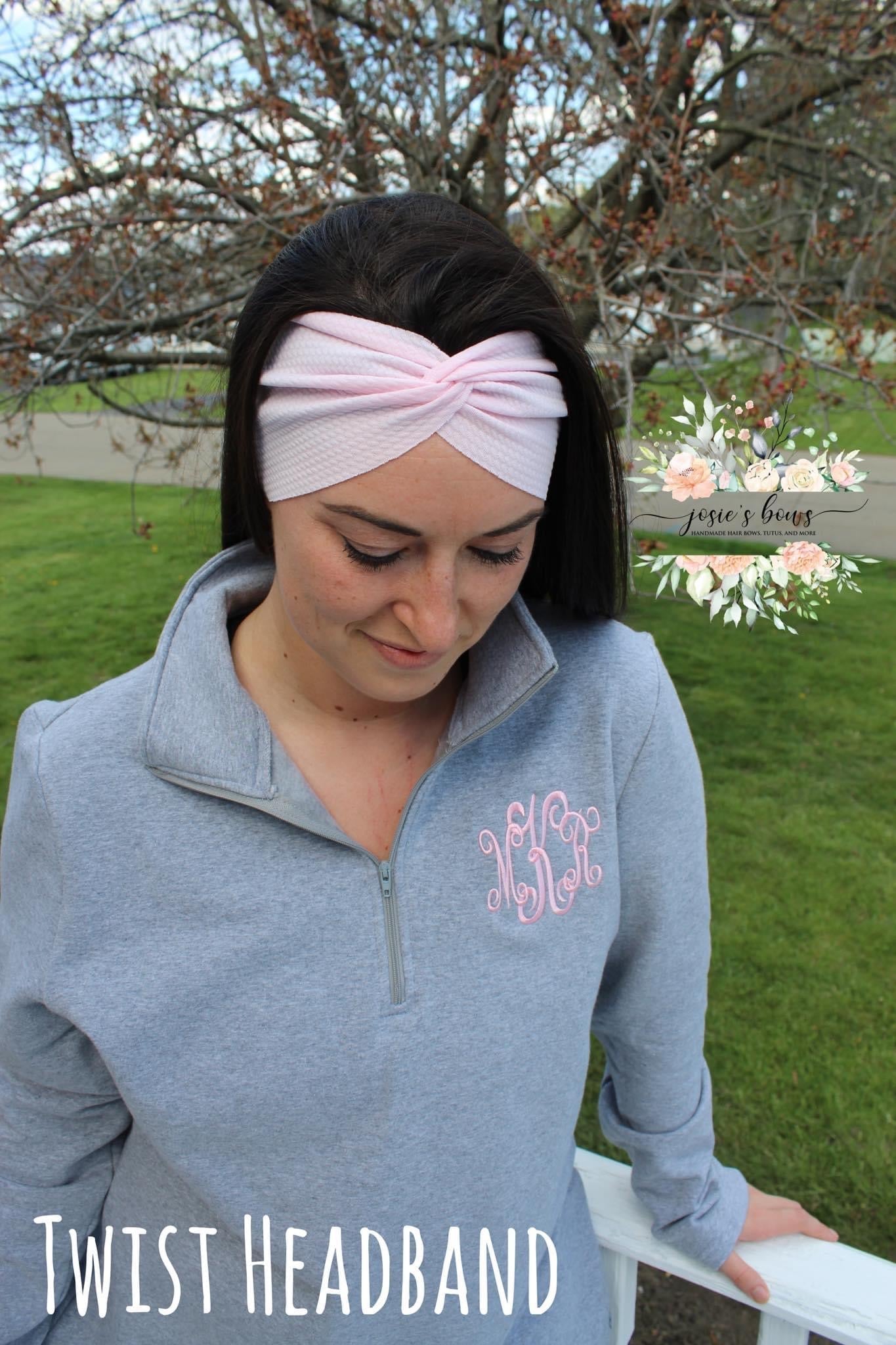 Vintage Floral Adult Twist Headband