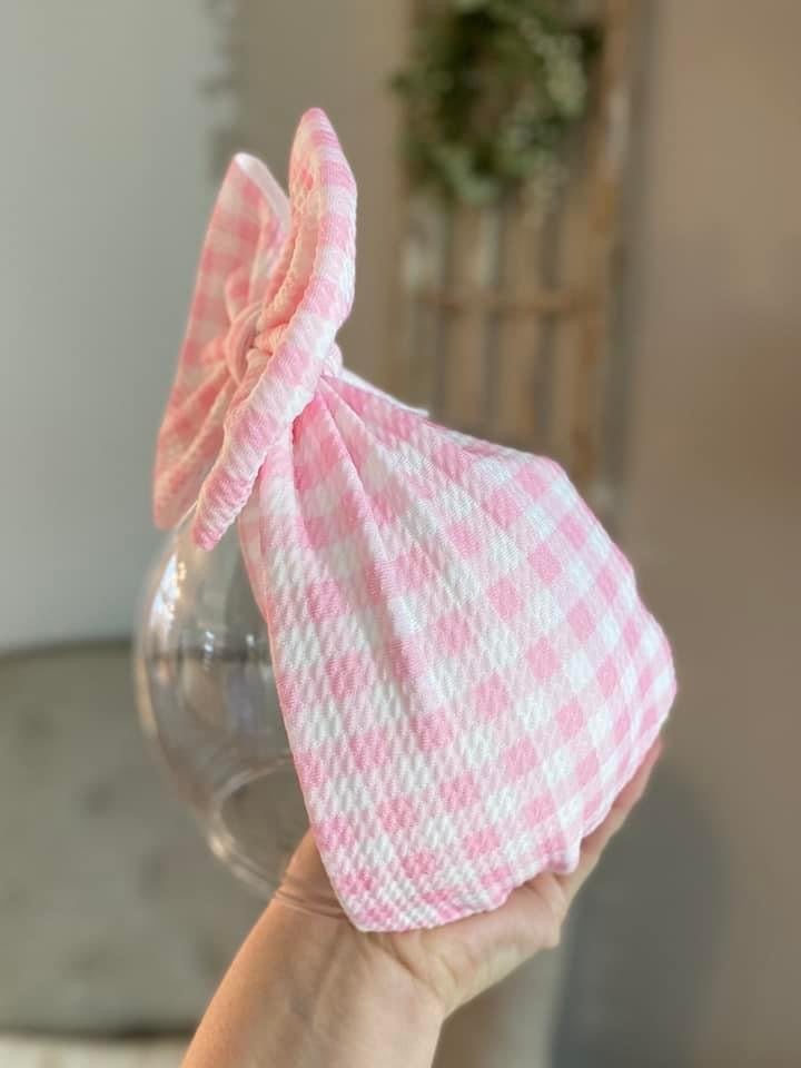Pink Gingham Wrap