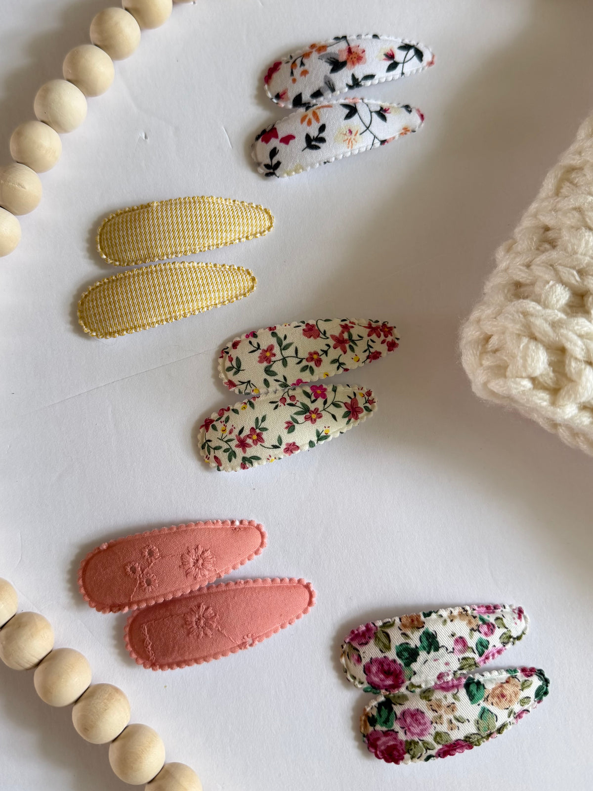 Autumn Meadows Fabric Snap Clips
