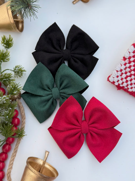 Christmas Suede Pinwheel Set