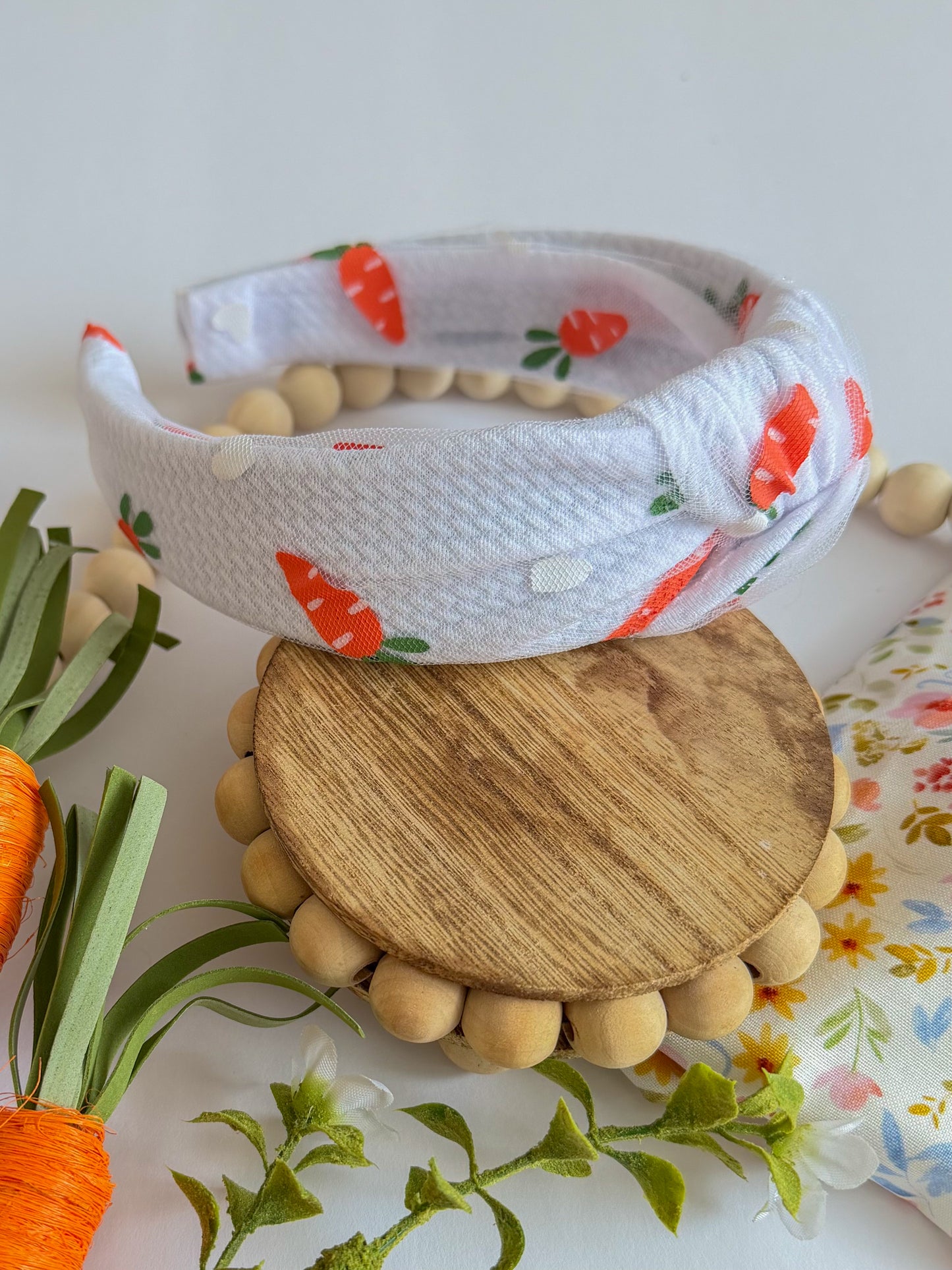Carrot Mesh Knotted Headband