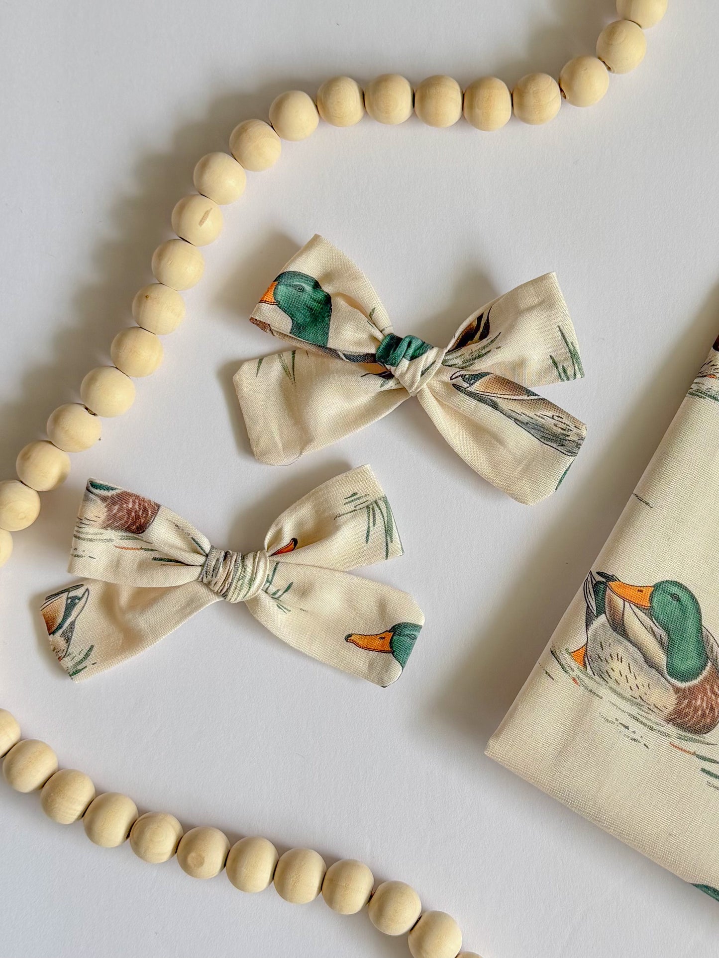 Vintage Mallard Ruby Bows