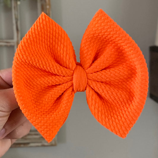 Neon Orange Bow