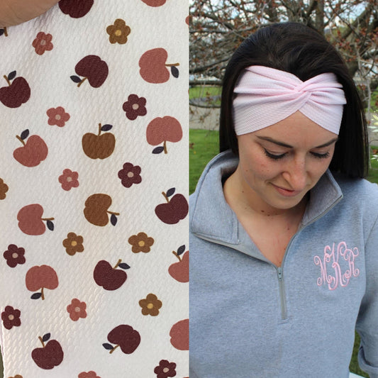 Floral Apples Adult Twist Headband