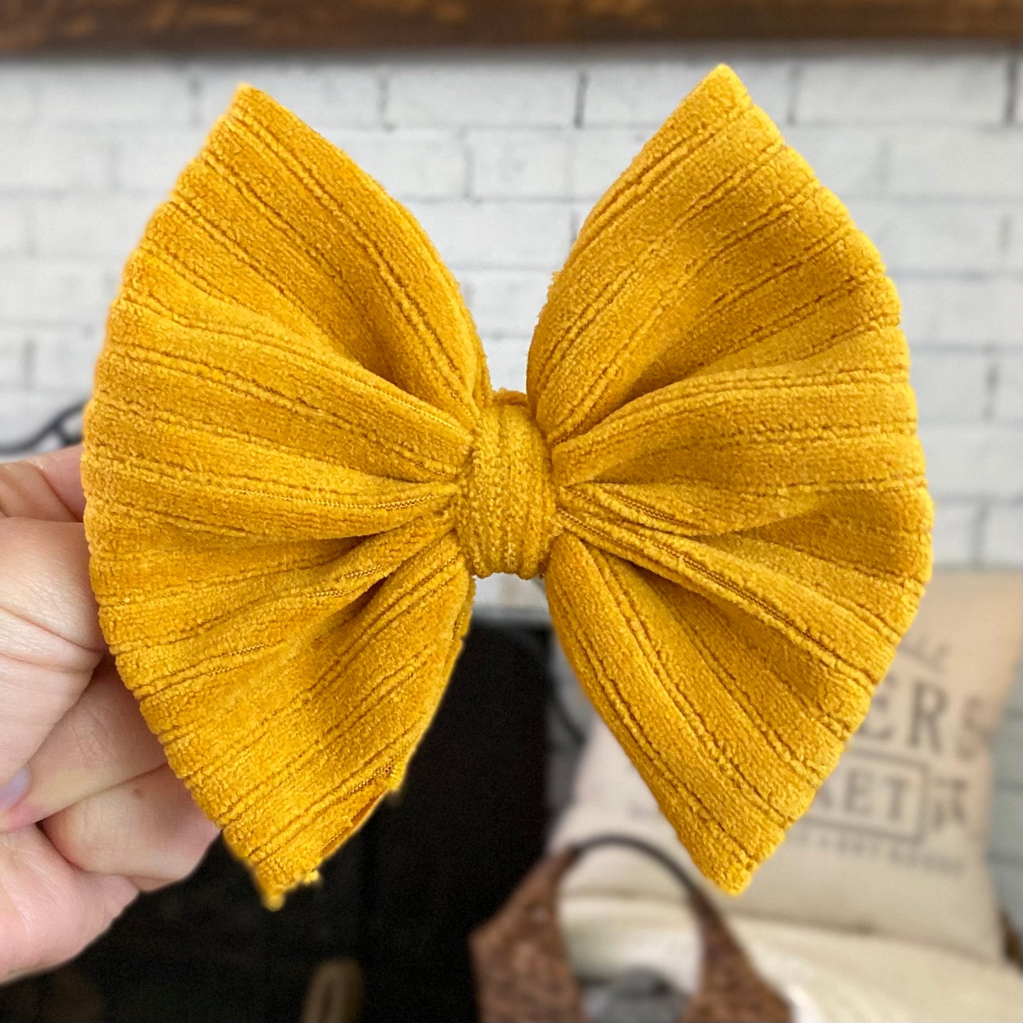 Corduroy Bow