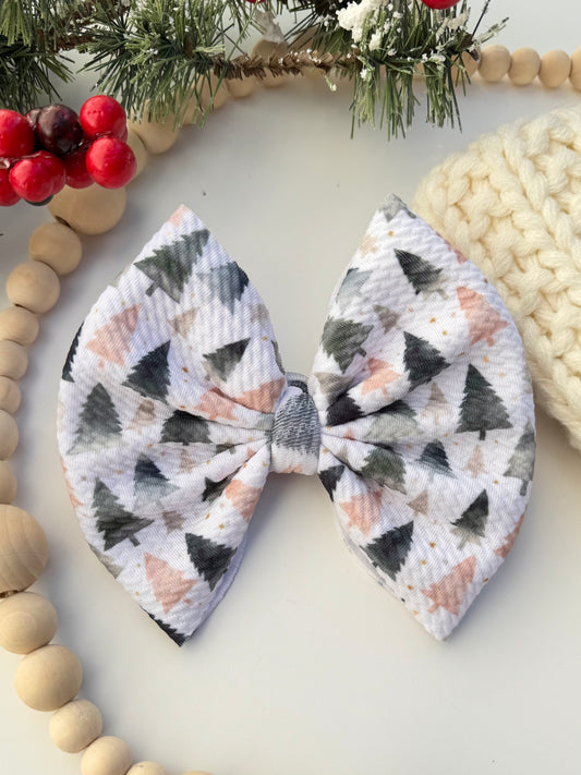 Neutral Evergreens Bow