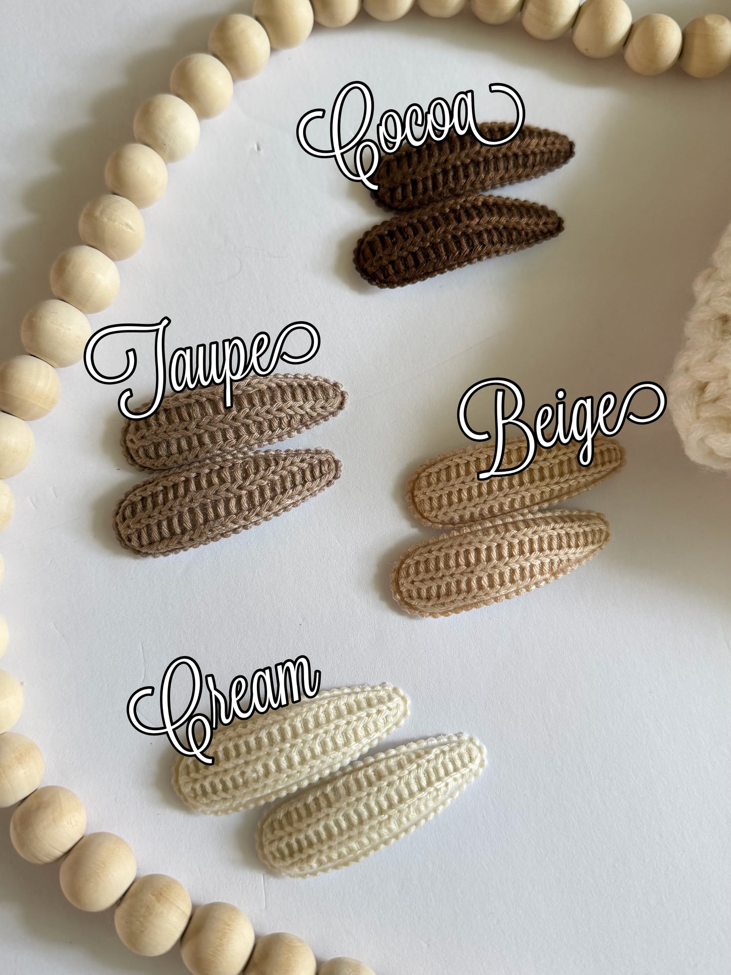 Sweater Knit Snap Clips