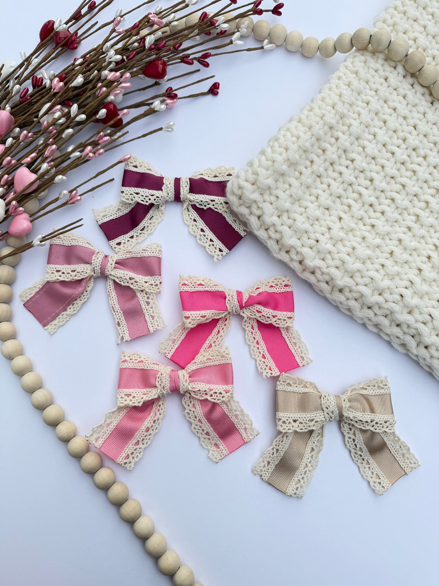 Vintage Lace Ribbon Bow