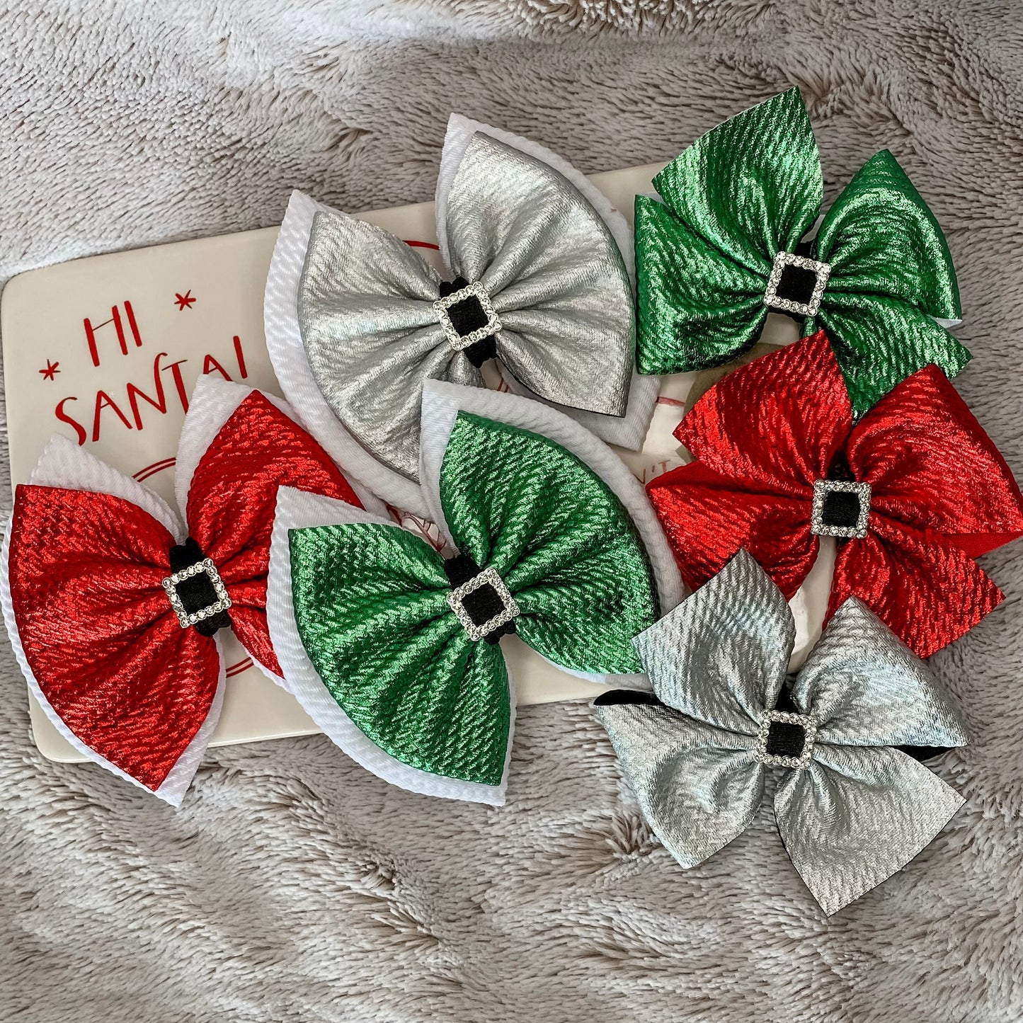 Santa Buckle Bow